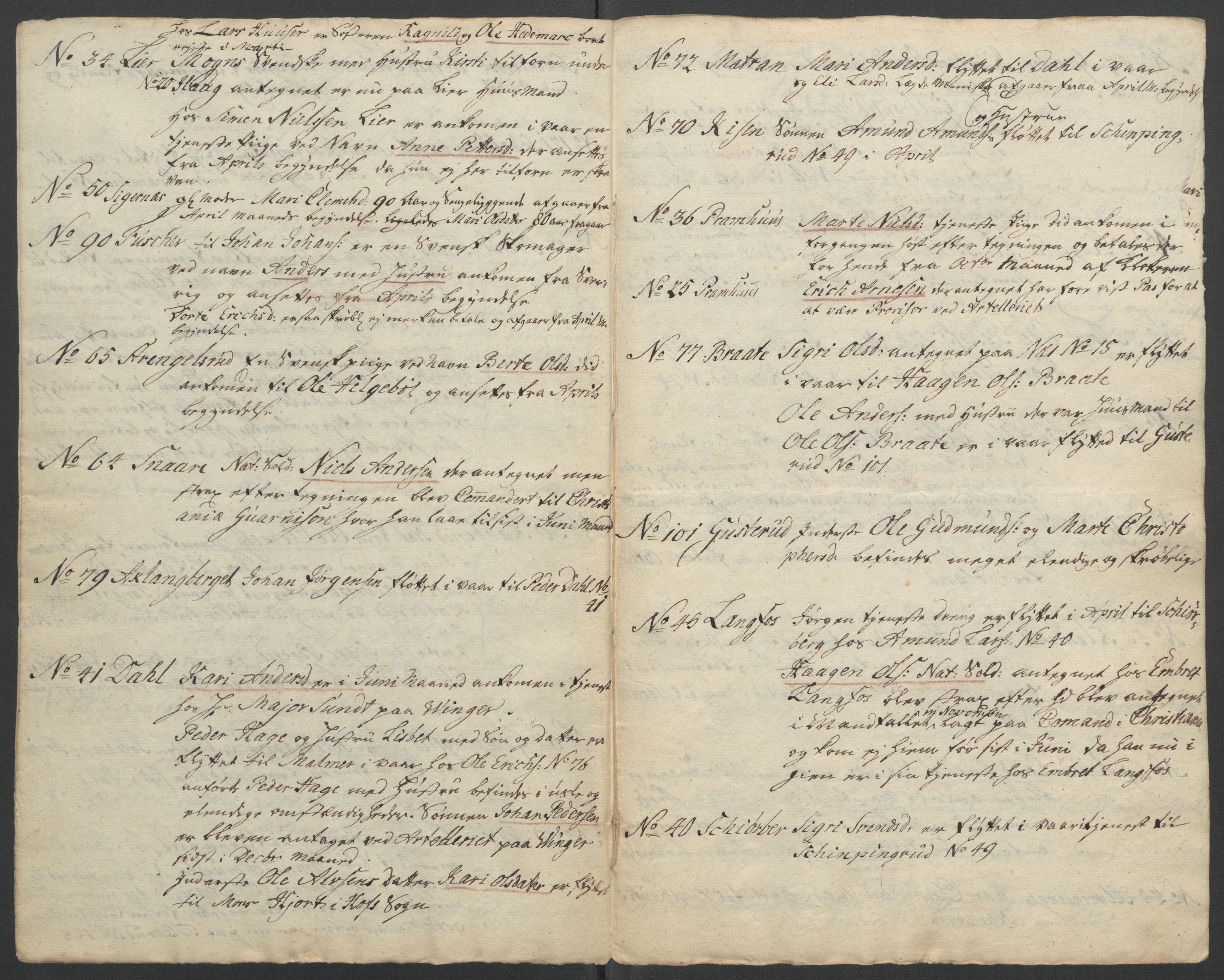Rentekammeret inntil 1814, Reviderte regnskaper, Fogderegnskap, RA/EA-4092/R14/L0959: Ekstraskatten Solør og Odal, 1763-1770, s. 58