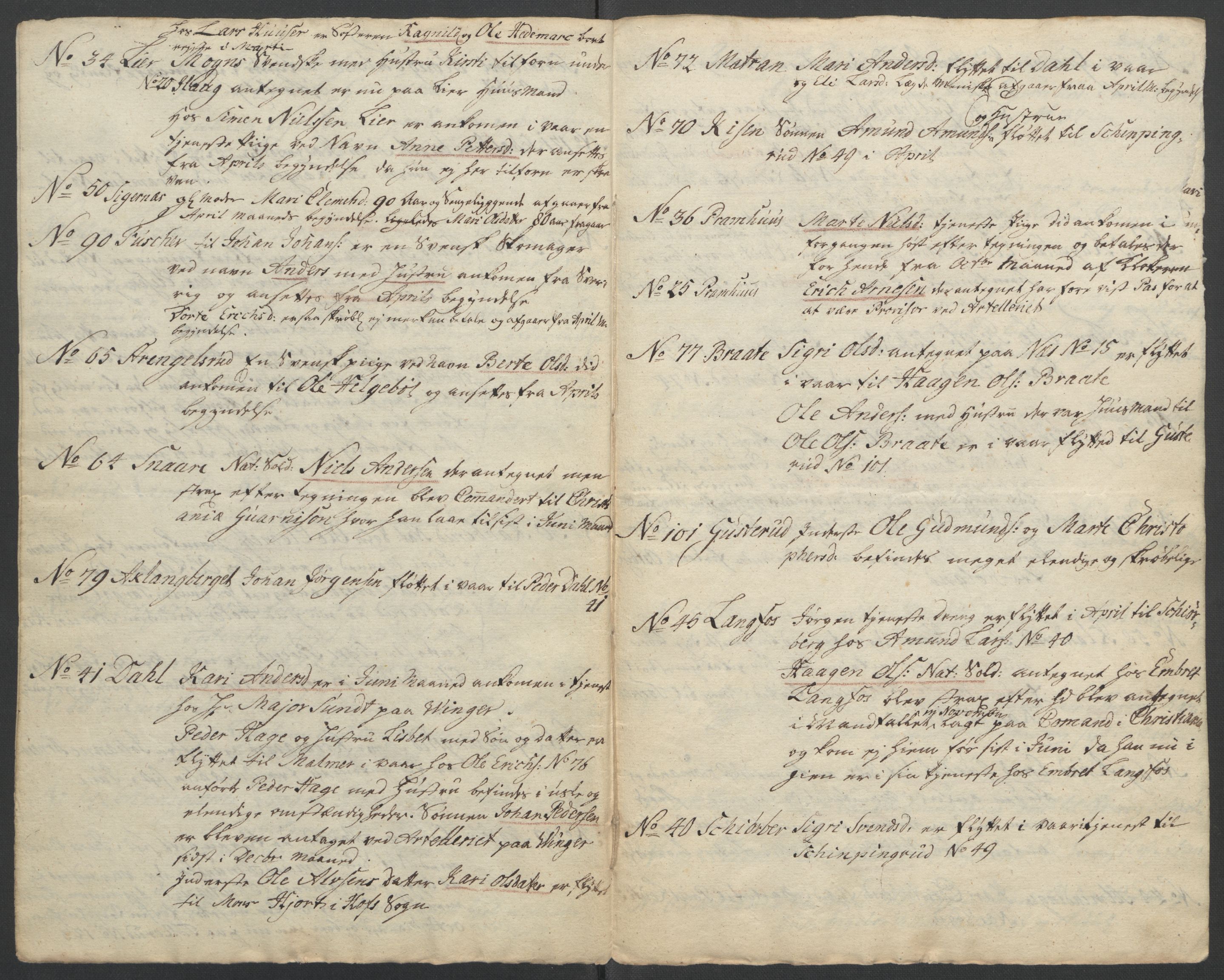 Rentekammeret inntil 1814, Reviderte regnskaper, Fogderegnskap, AV/RA-EA-4092/R14/L0959: Ekstraskatten Solør og Odal, 1763-1770, s. 58