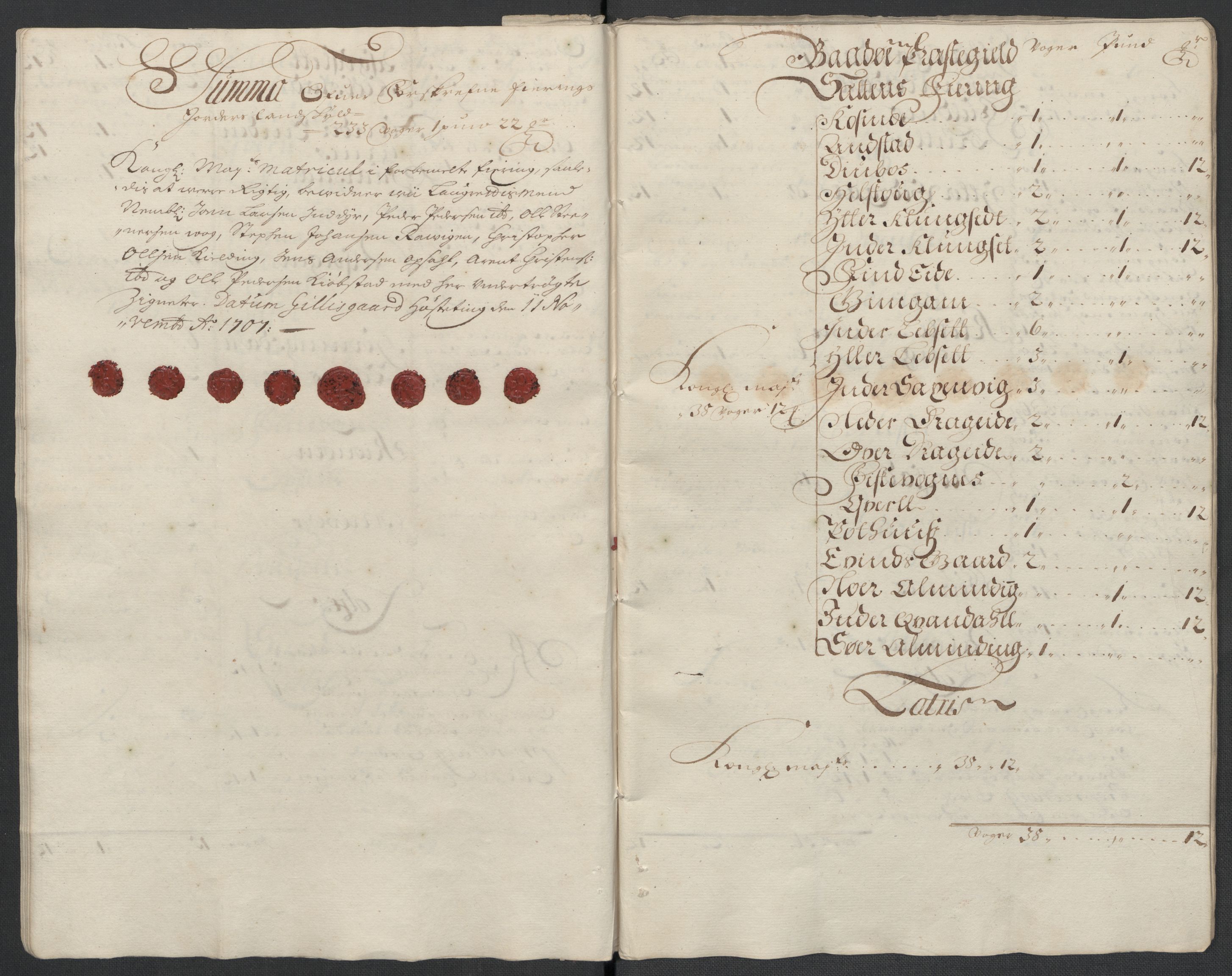 Rentekammeret inntil 1814, Reviderte regnskaper, Fogderegnskap, RA/EA-4092/R66/L4581: Fogderegnskap Salten, 1707-1710, s. 18