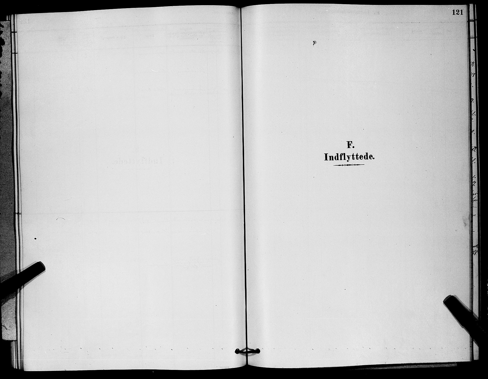 Nore kirkebøker, SAKO/A-238/G/Ga/L0002: Klokkerbok nr. I 2, 1878-1885, s. 121