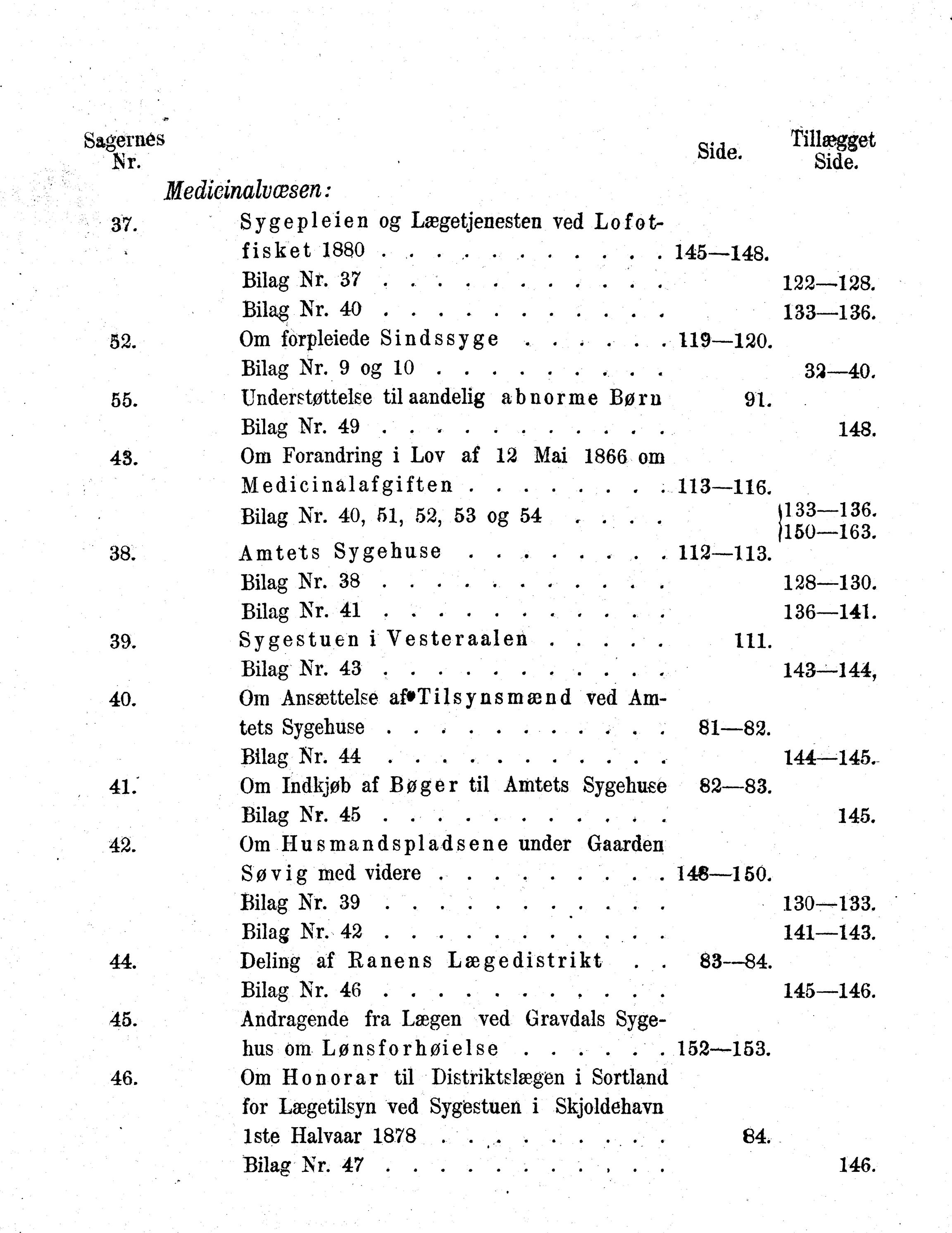 Nordland Fylkeskommune. Fylkestinget, AIN/NFK-17/176/A/Ac/L0013: Fylkestingsforhandlinger 1880, 1880