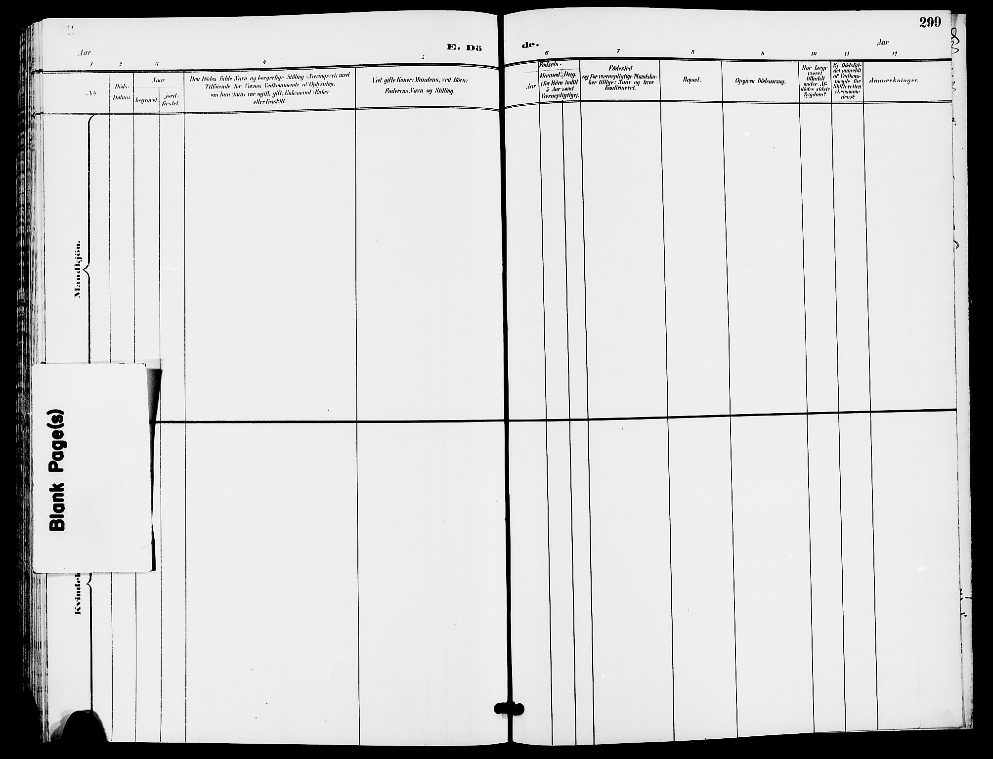 Trysil prestekontor, AV/SAH-PREST-046/H/Ha/Hab/L0006: Klokkerbok nr. 6, 1896-1912, s. 299
