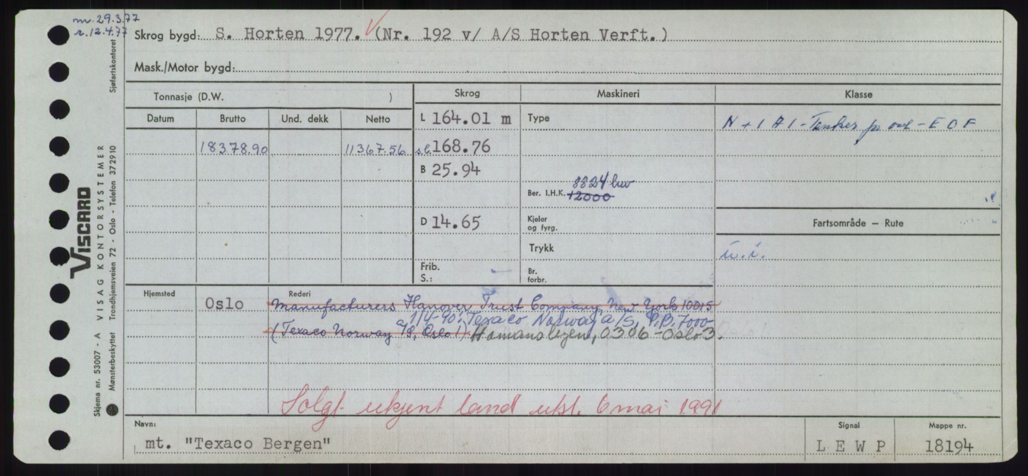 Sjøfartsdirektoratet med forløpere, Skipsmålingen, RA/S-1627/H/Hd/L0038: Fartøy, T-Th, s. 521