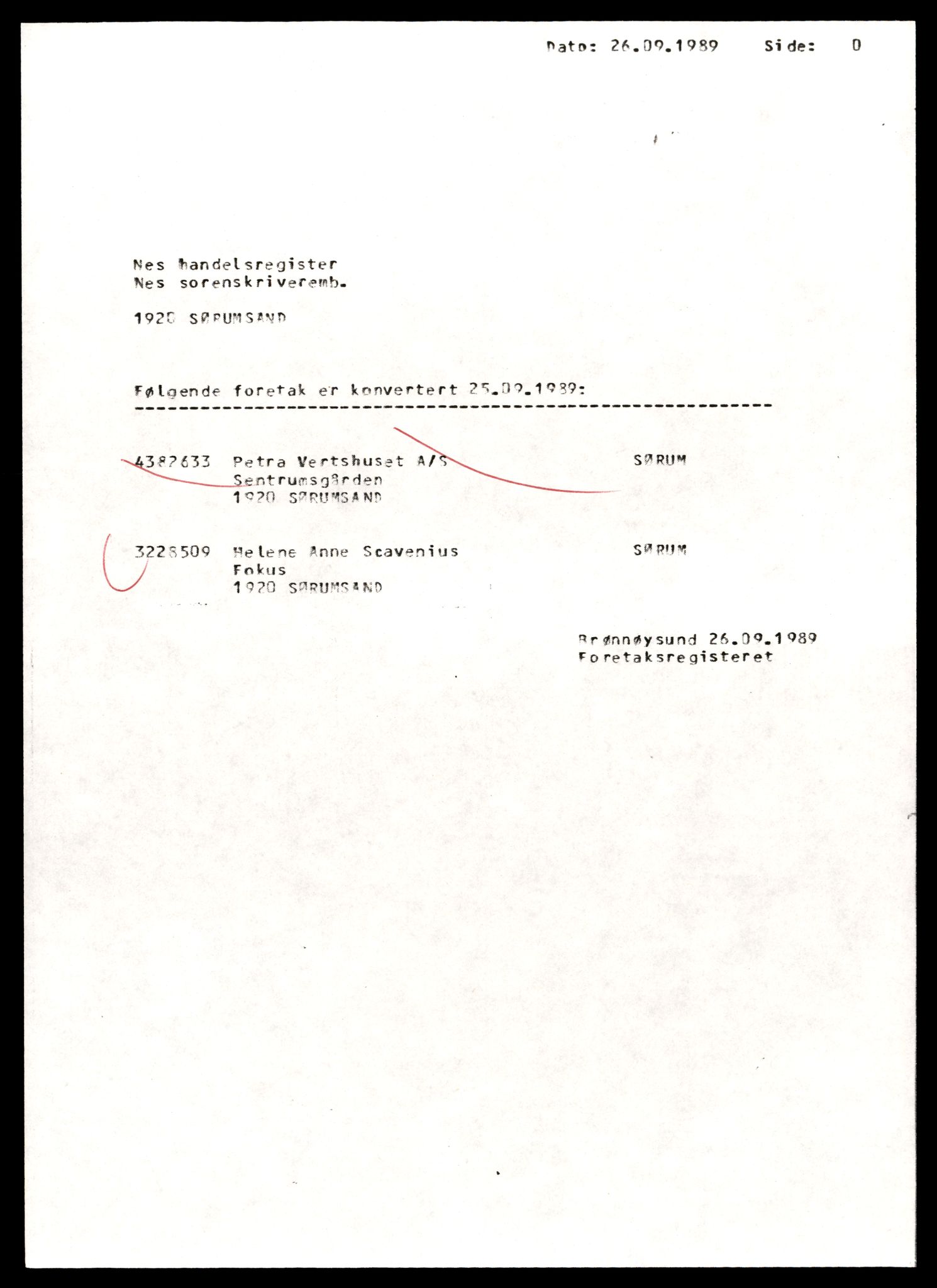 Nes tingrett, SAT/A-10548/K/Ke/Keb/L0003: Enkeltmannsforetak og ansvarlige selskap, Hel - Lie, 1944-1990, s. 1