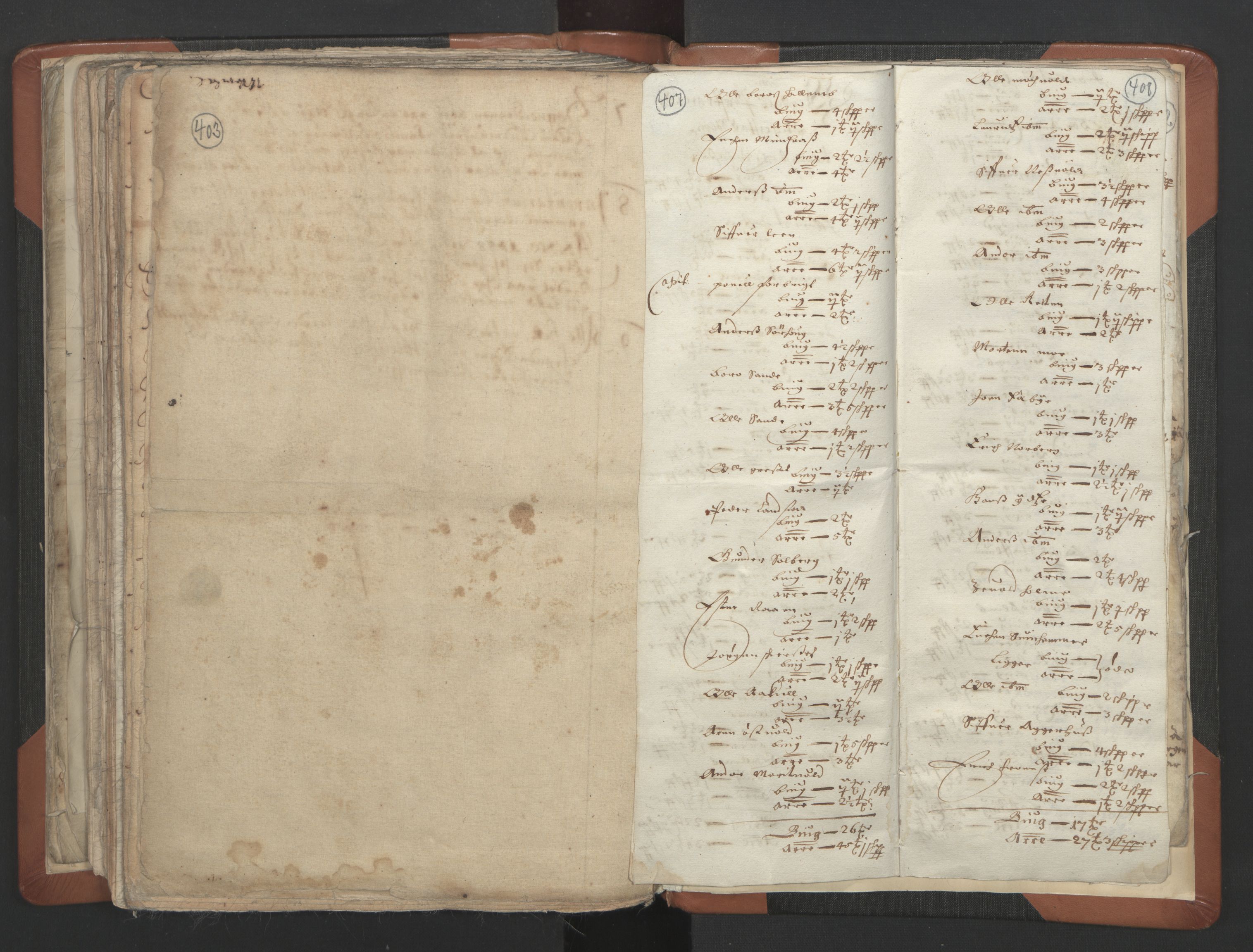 RA, Sogneprestenes manntall 1664-1666, nr. 32: Innherad prosti, 1664-1666, s. 407-408