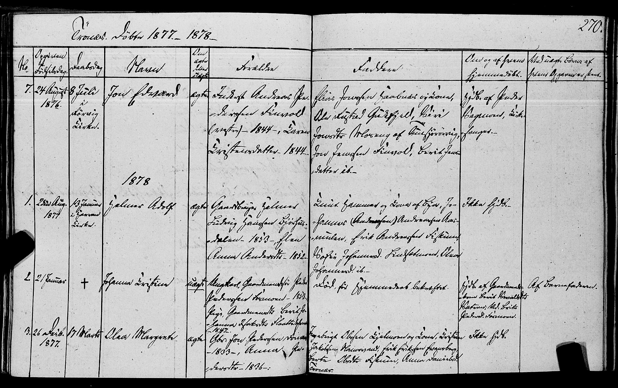 Ministerialprotokoller, klokkerbøker og fødselsregistre - Nord-Trøndelag, SAT/A-1458/762/L0538: Ministerialbok nr. 762A02 /2, 1833-1879, s. 270