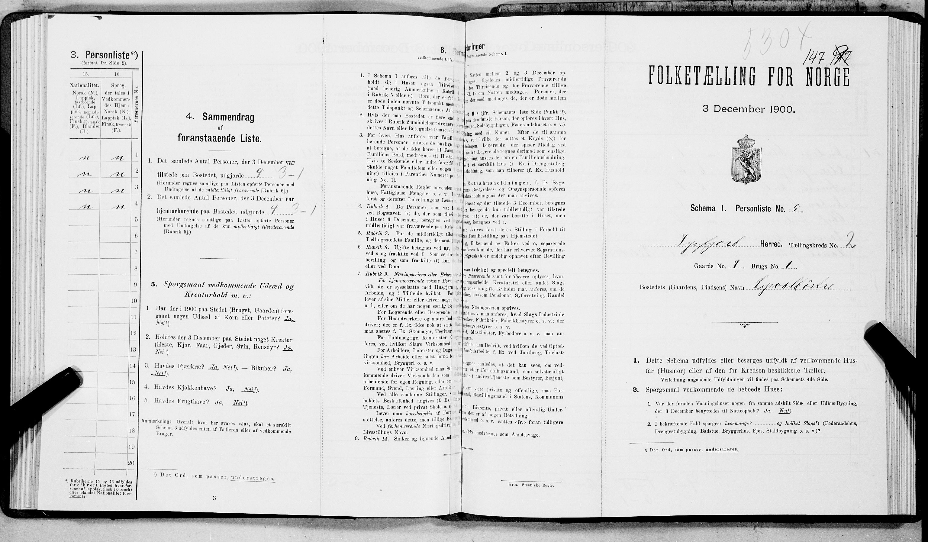 SAT, Folketelling 1900 for 1850 Tysfjord herred, 1900, s. 160