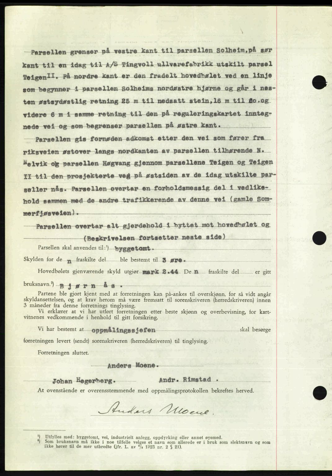 Nordmøre sorenskriveri, AV/SAT-A-4132/1/2/2Ca: Pantebok nr. A117, 1950-1950, Dagboknr: 3992/1950