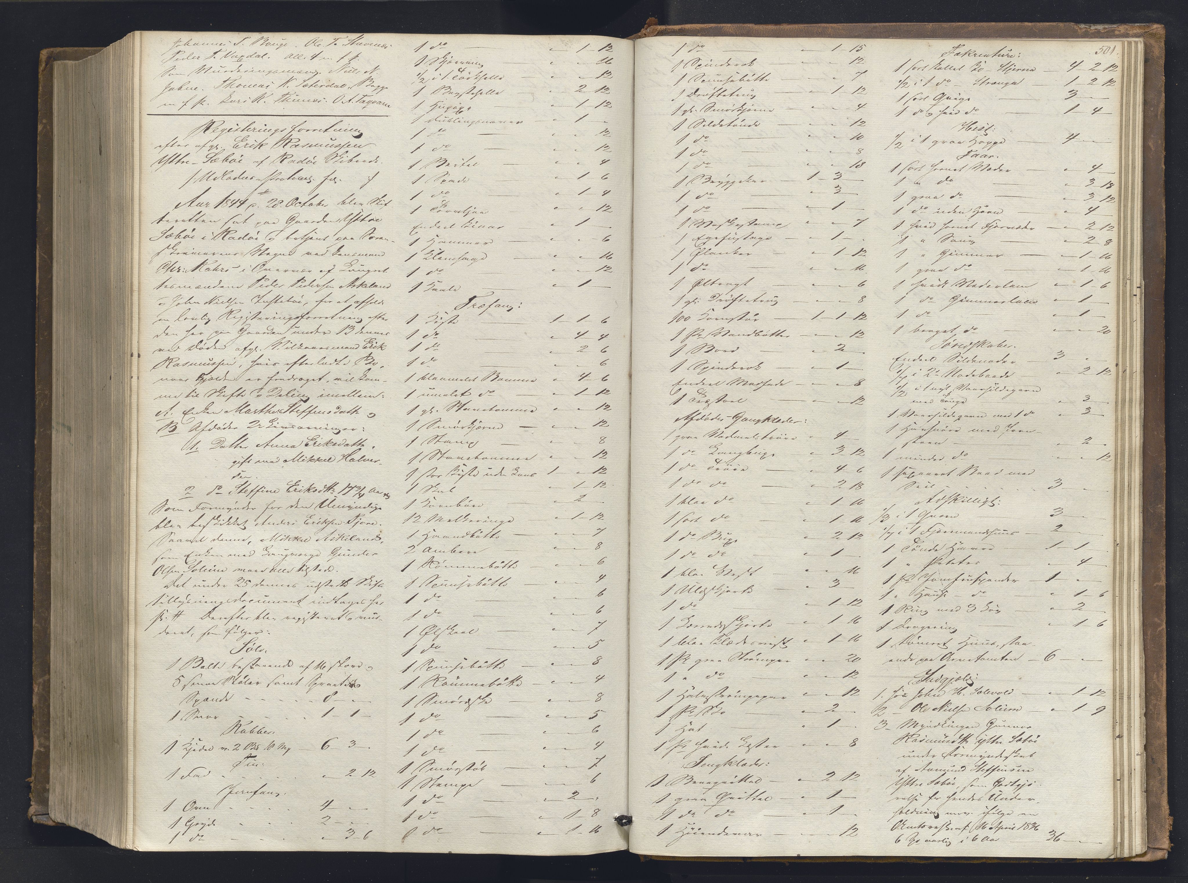 Nordhordland sorenskrivar, AV/SAB-A-2901/1/H/Hb/L0001: Registreringsprotokollar, 1841-1845, s. 501