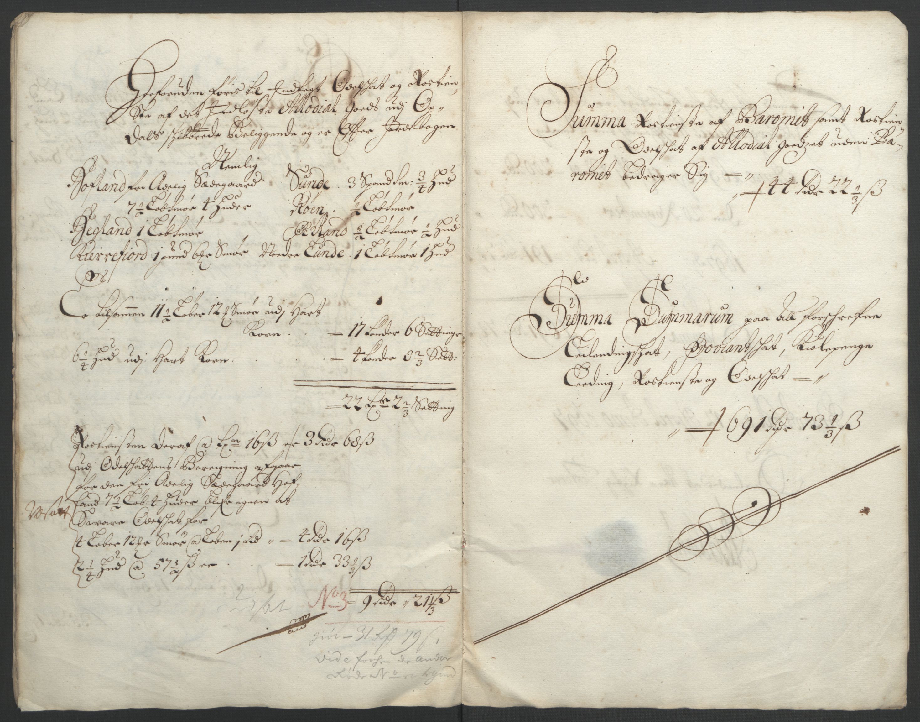 Rentekammeret inntil 1814, Reviderte regnskaper, Fogderegnskap, RA/EA-4092/R49/L3138: Fogderegnskap Rosendal Baroni, 1691-1714, s. 49