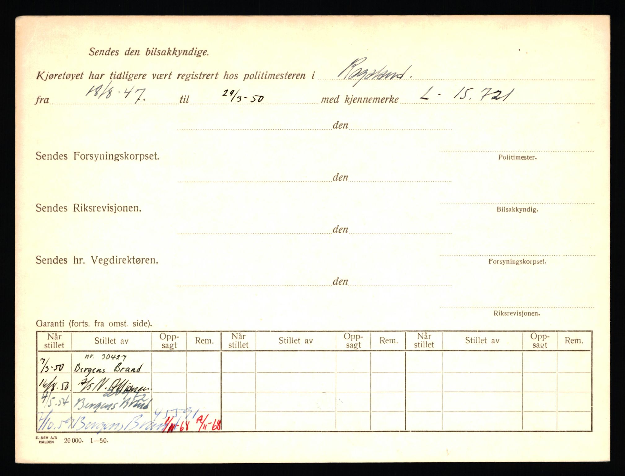 Stavanger trafikkstasjon, AV/SAST-A-101942/0/F/L0036: L-20000 - L-20499, 1930-1971, s. 1020