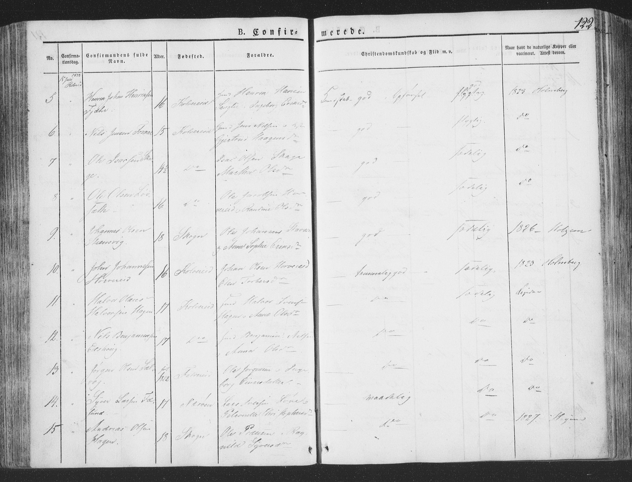 Ministerialprotokoller, klokkerbøker og fødselsregistre - Nord-Trøndelag, SAT/A-1458/780/L0639: Ministerialbok nr. 780A04, 1830-1844, s. 122