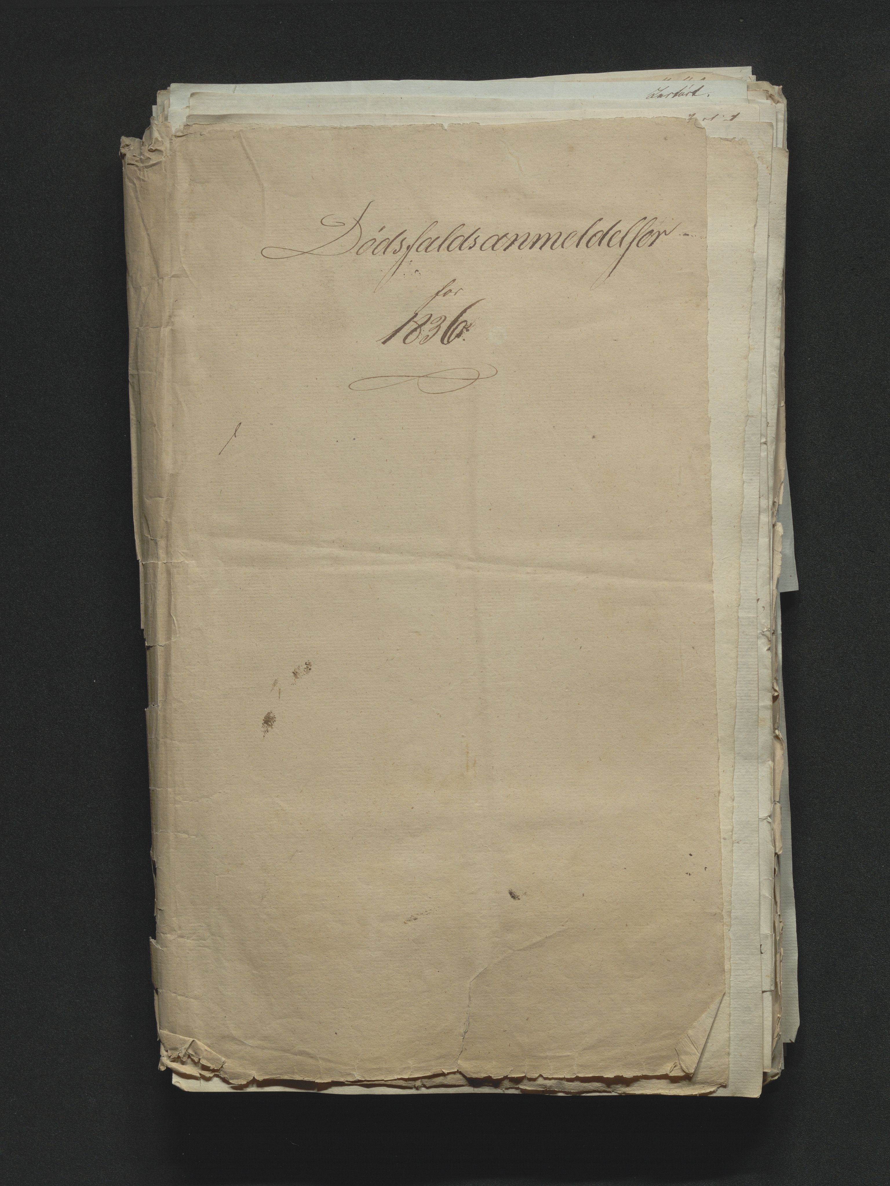 Eiker, Modum og Sigdal sorenskriveri, SAKO/A-123/H/Ha/Hab/L0004: Dødsfallsmeldinger, 1833-1836