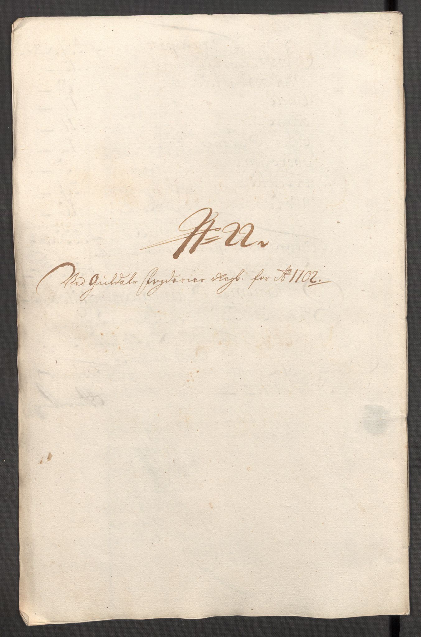 Rentekammeret inntil 1814, Reviderte regnskaper, Fogderegnskap, RA/EA-4092/R60/L3952: Fogderegnskap Orkdal og Gauldal, 1702, s. 365