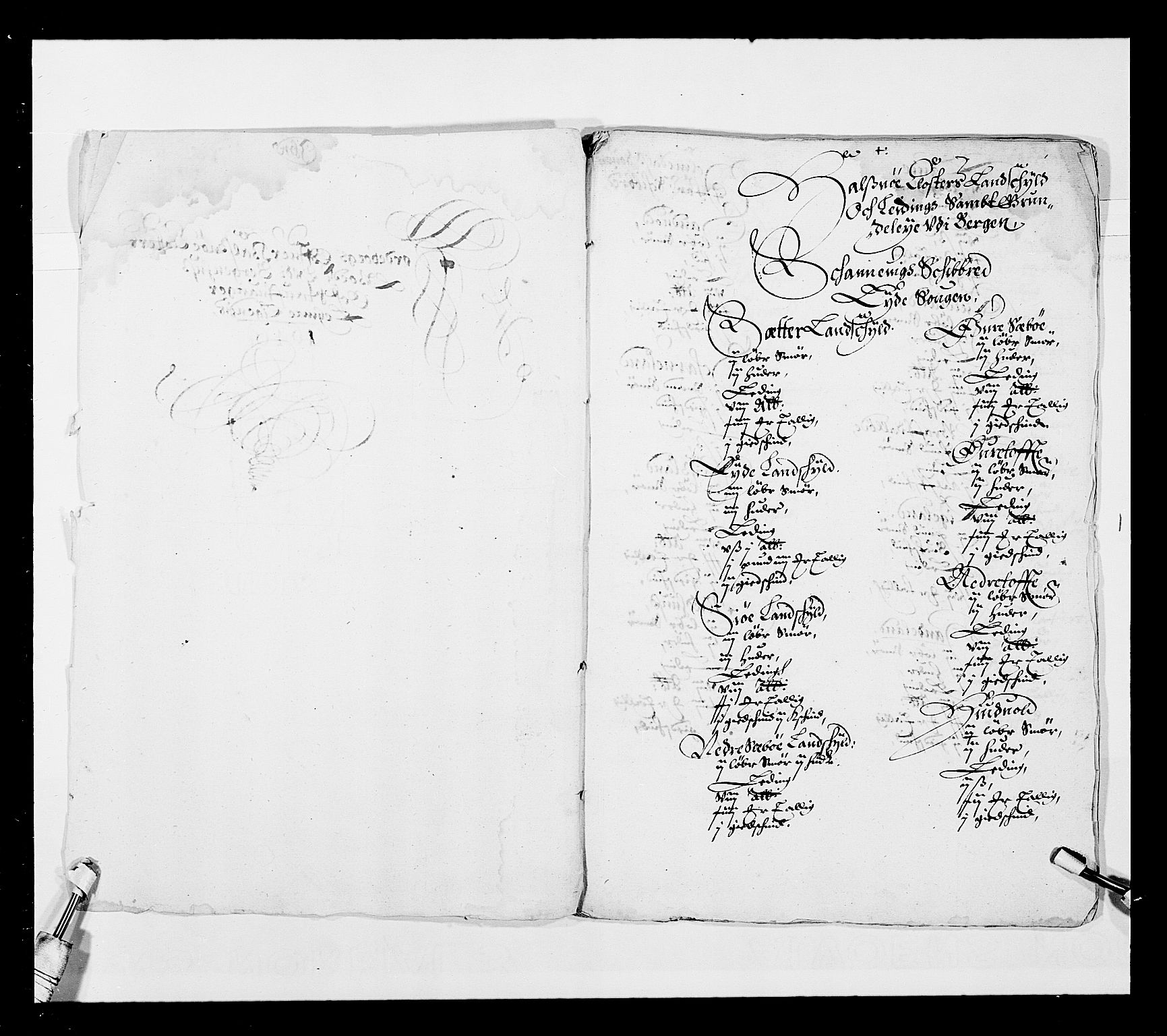Stattholderembetet 1572-1771, AV/RA-EA-2870/Ek/L0025/0001: Jordebøker 1633-1658: / Jordebøker for Bergenhus len, 1645-1646, s. 2