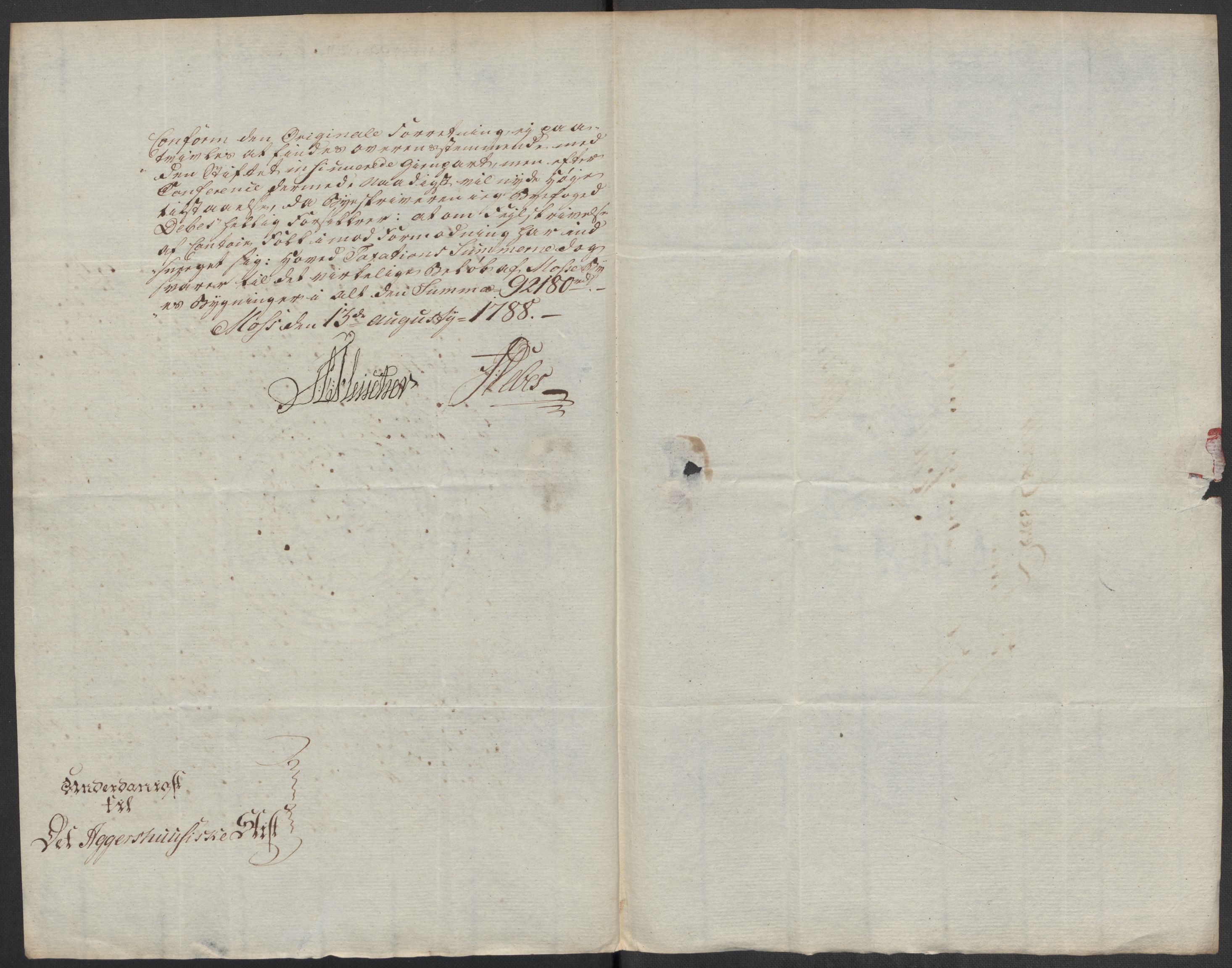Kommersekollegiet, Brannforsikringskontoret 1767-1814, AV/RA-EA-5458/F/Fa/L0040/0006: Moss / Dokumenter, 1767-1807, s. 36
