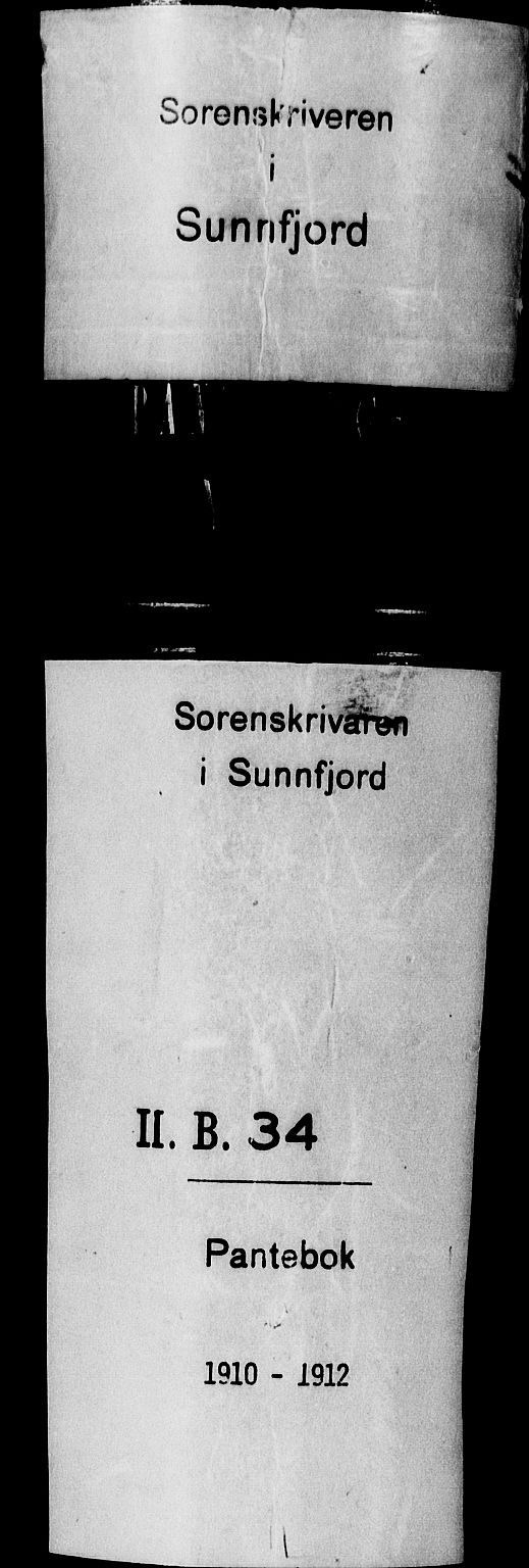 Sunnfjord tingrett, SAB/A-3201/1/G/Gb/Gba/L0034: Pantebok nr. II.B.34, 1910-1912