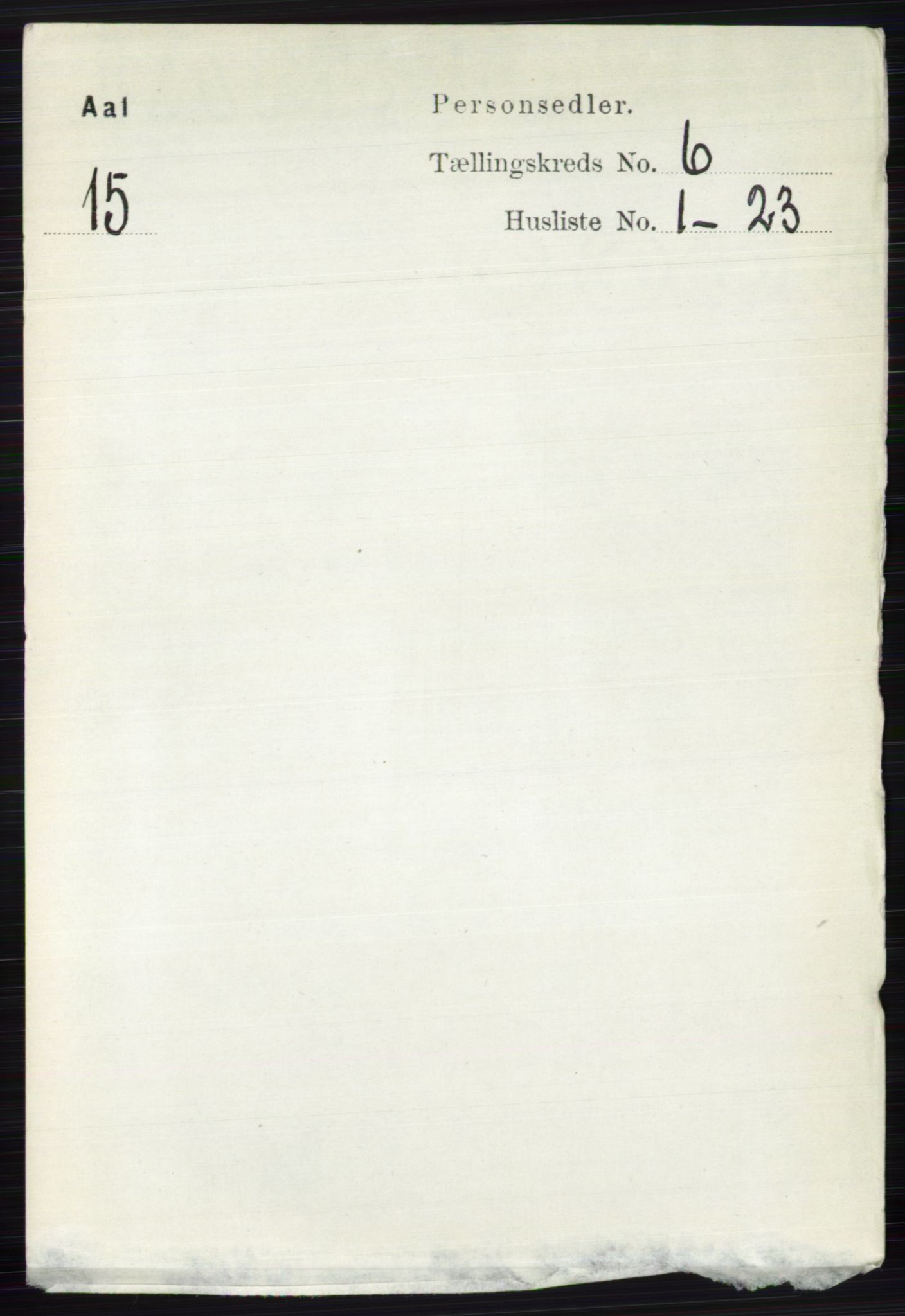 RA, Folketelling 1891 for 0619 Ål herred, 1891, s. 1520