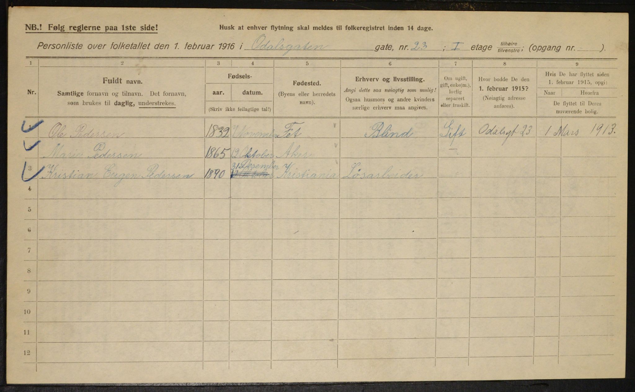 OBA, Kommunal folketelling 1.2.1916 for Kristiania, 1916, s. 76228