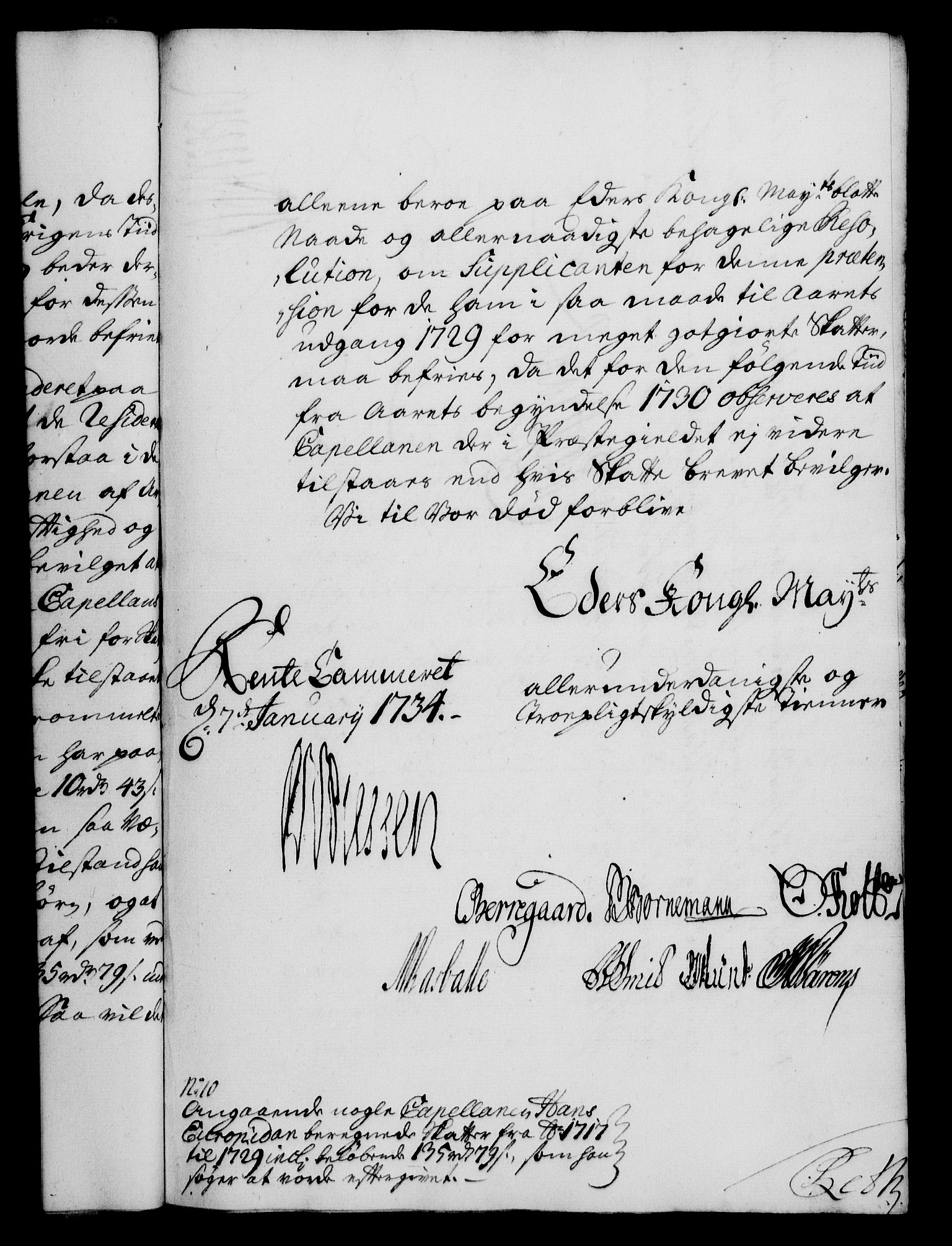 Rentekammeret, Kammerkanselliet, RA/EA-3111/G/Gf/Gfa/L0017: Norsk relasjons- og resolusjonsprotokoll (merket RK 52.17), 1734, s. 48