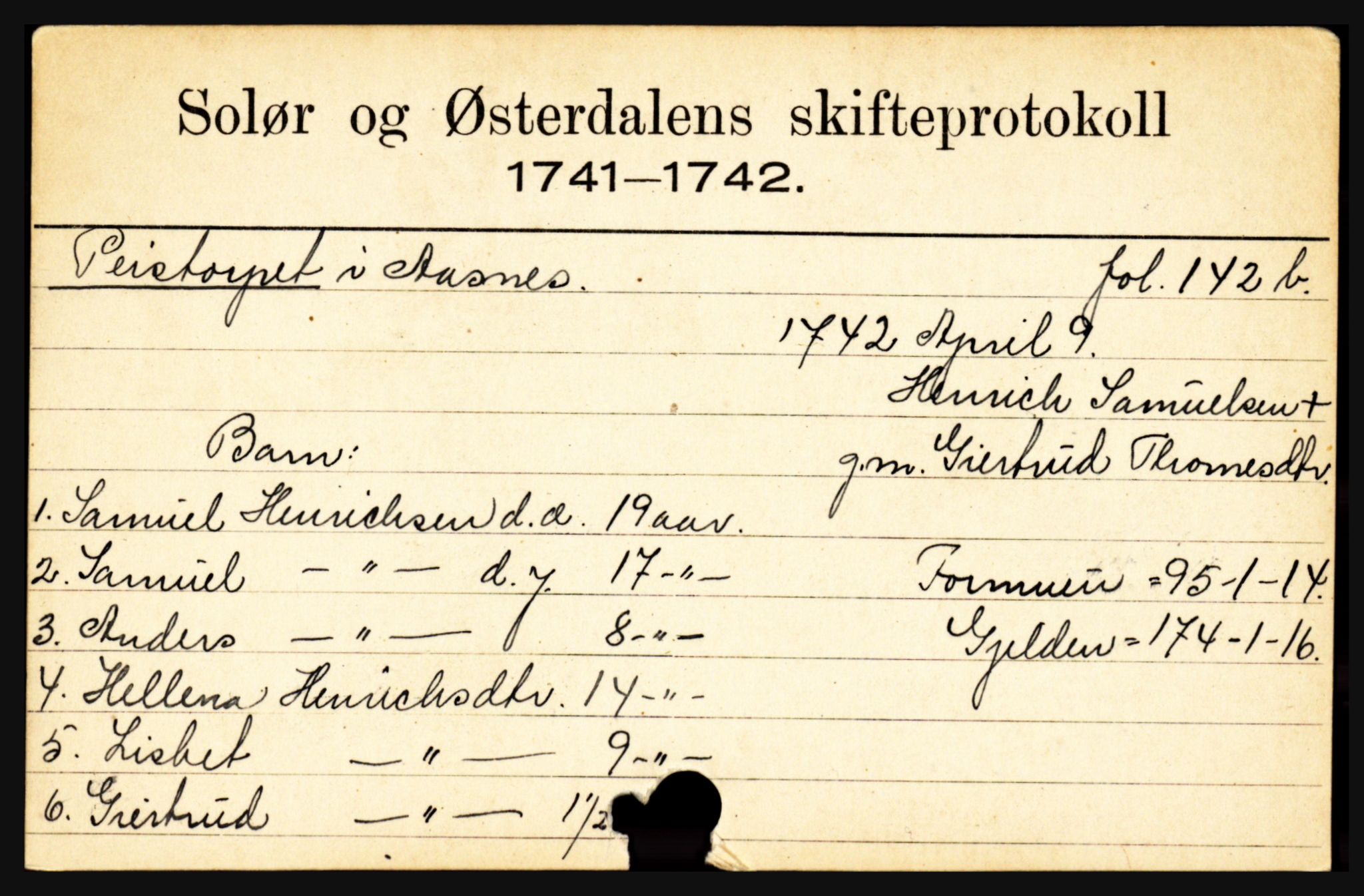 Solør og Østerdalen sorenskriveri, SAH/TING-024/J, 1716-1774, s. 4587