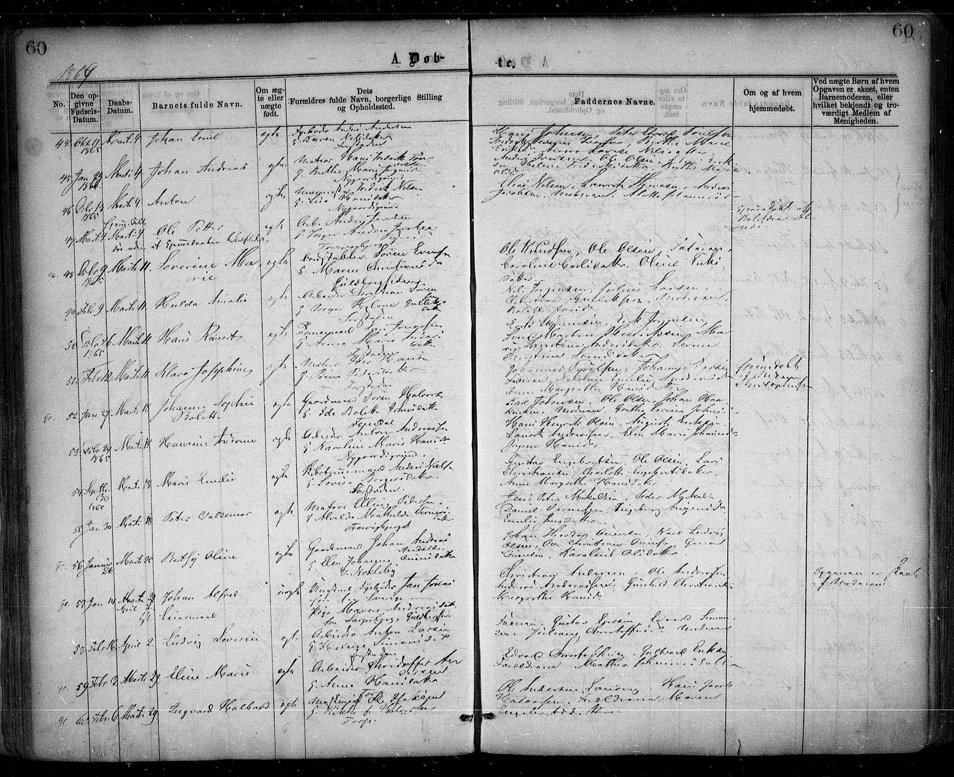 Glemmen prestekontor Kirkebøker, AV/SAO-A-10908/F/Fa/L0008: Ministerialbok nr. 8, 1862-1871, s. 60