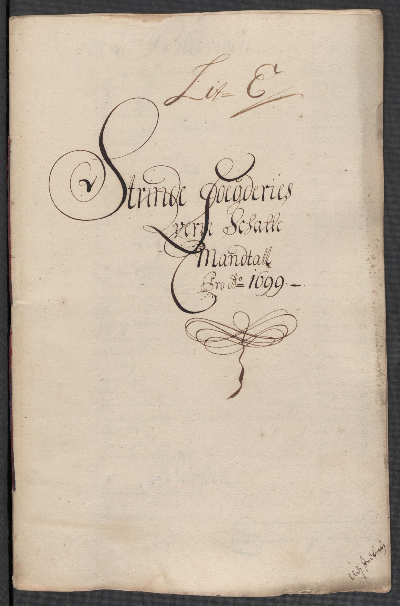 Rentekammeret inntil 1814, Reviderte regnskaper, Fogderegnskap, AV/RA-EA-4092/R61/L4107: Fogderegnskap Strinda og Selbu, 1698-1700, s. 245