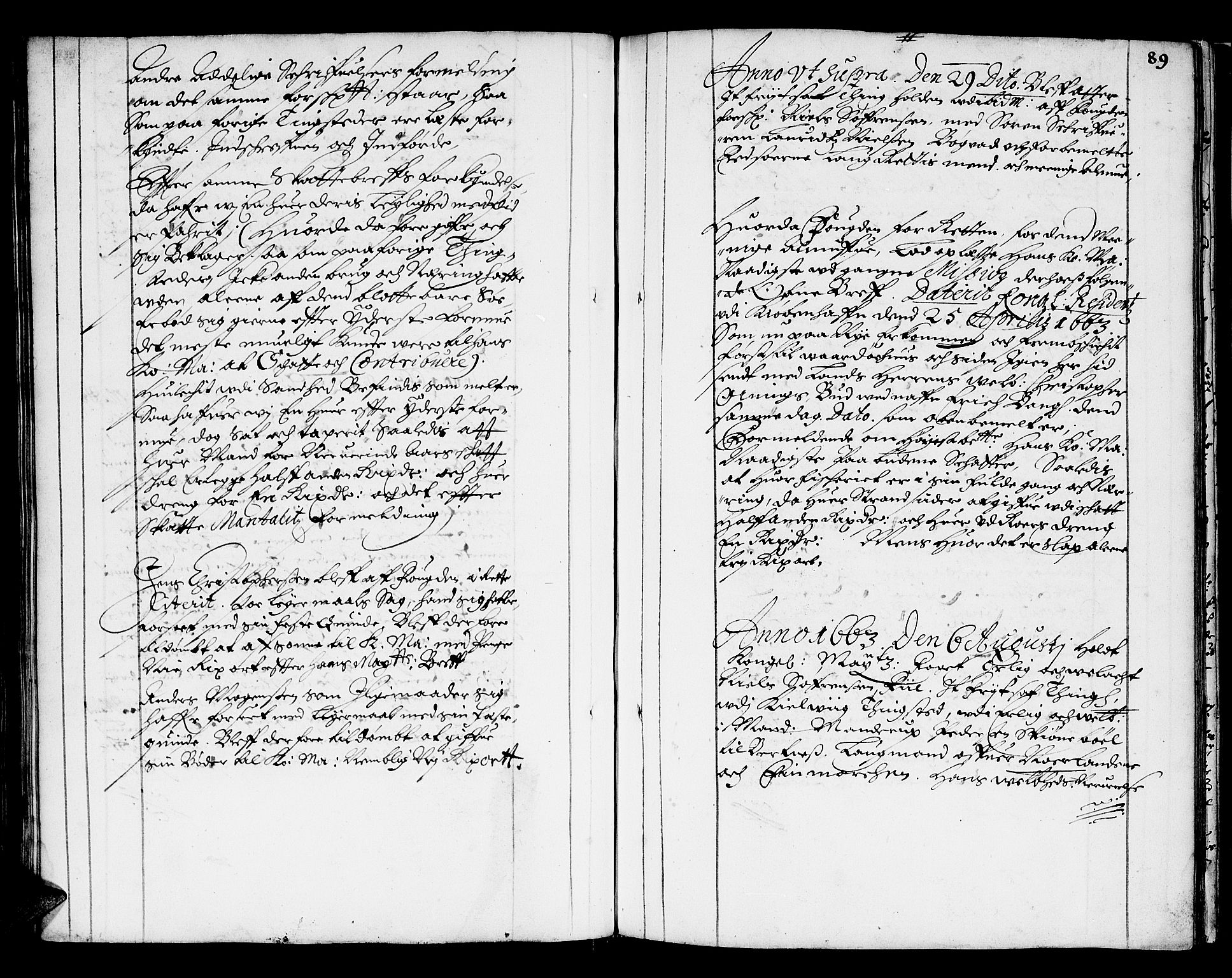 Finnmark sorenskriveri, AV/SATØ-S-0053/F/Fa/L0009: Justisprotokoller, 1654-1663, s. 88b-89a