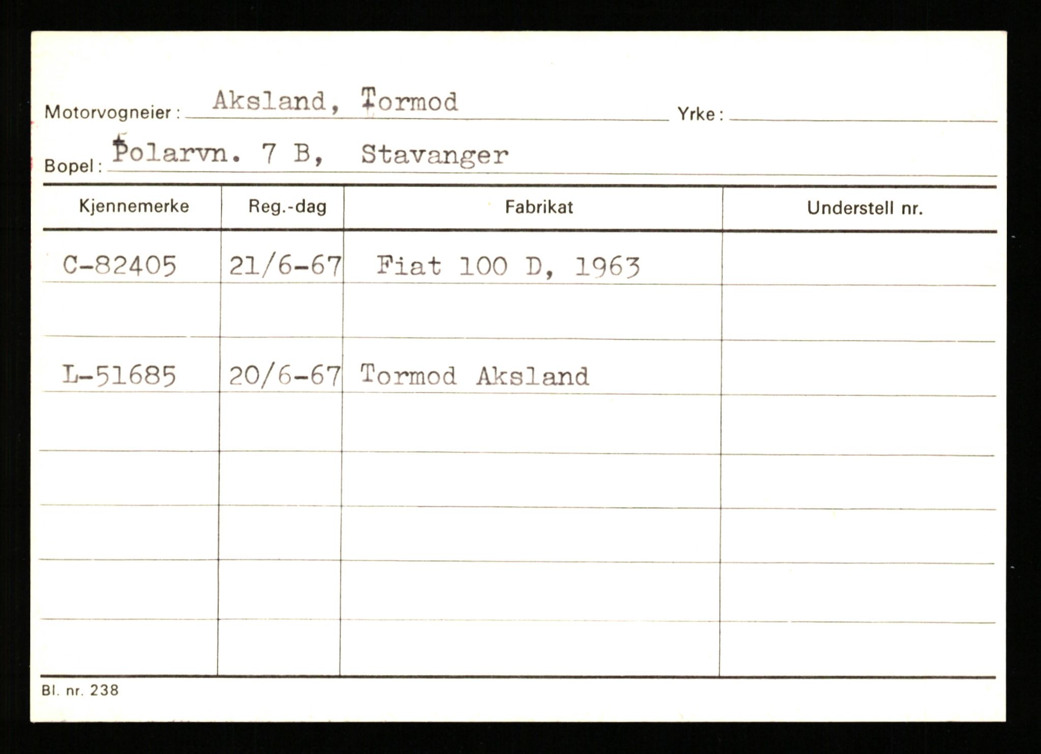 Stavanger trafikkstasjon, AV/SAST-A-101942/0/G/L0008: Registreringsnummer: 67519 - 84533, 1930-1971, s. 2834