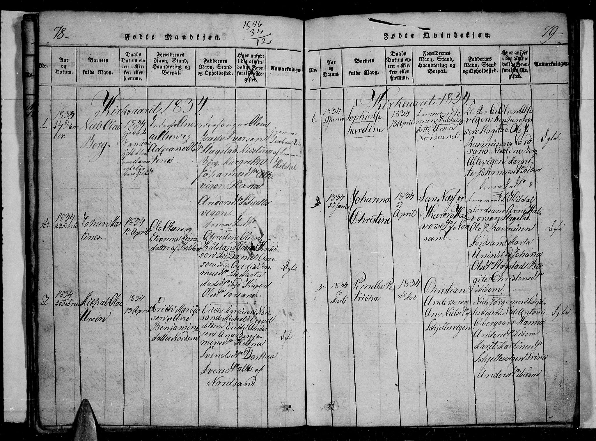 Trondenes sokneprestkontor, AV/SATØ-S-1319/H/Hb/L0004klokker: Klokkerbok nr. 4, 1821-1839, s. 78-79