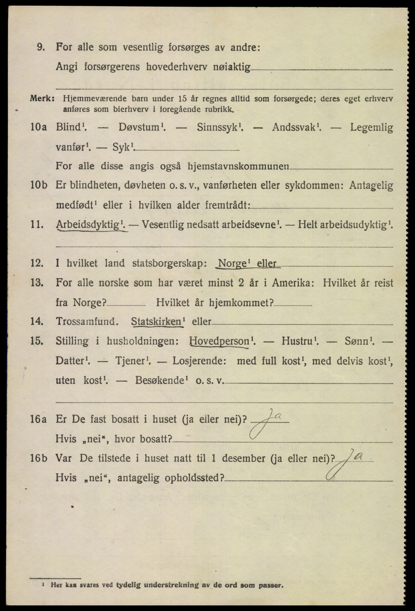SAK, Folketelling 1920 for 0921 Tromøy herred, 1920, s. 2380