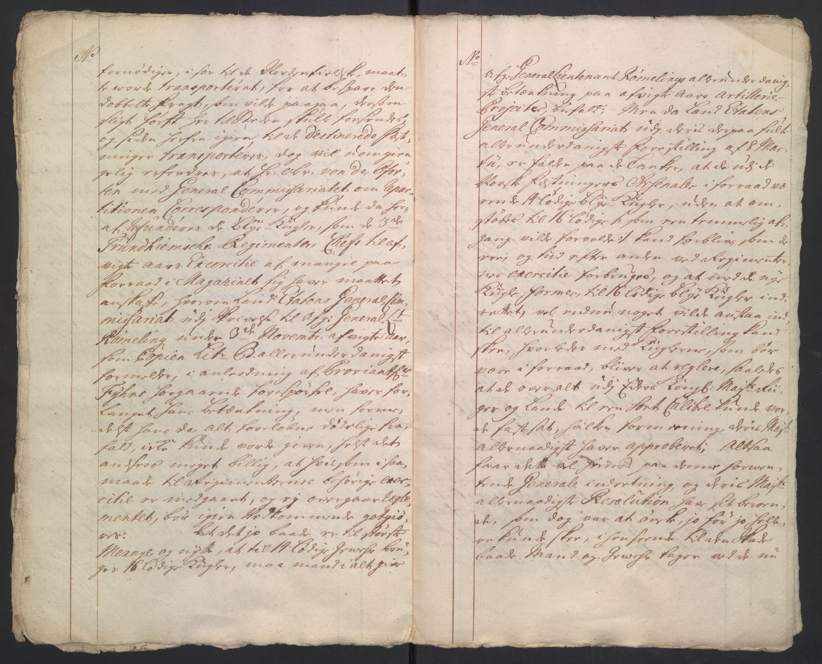 Kommanderende general (KG I) med Det norske krigsdirektorium, AV/RA-EA-5419/B/L0017: Kommanderende generals kopibok, 1737