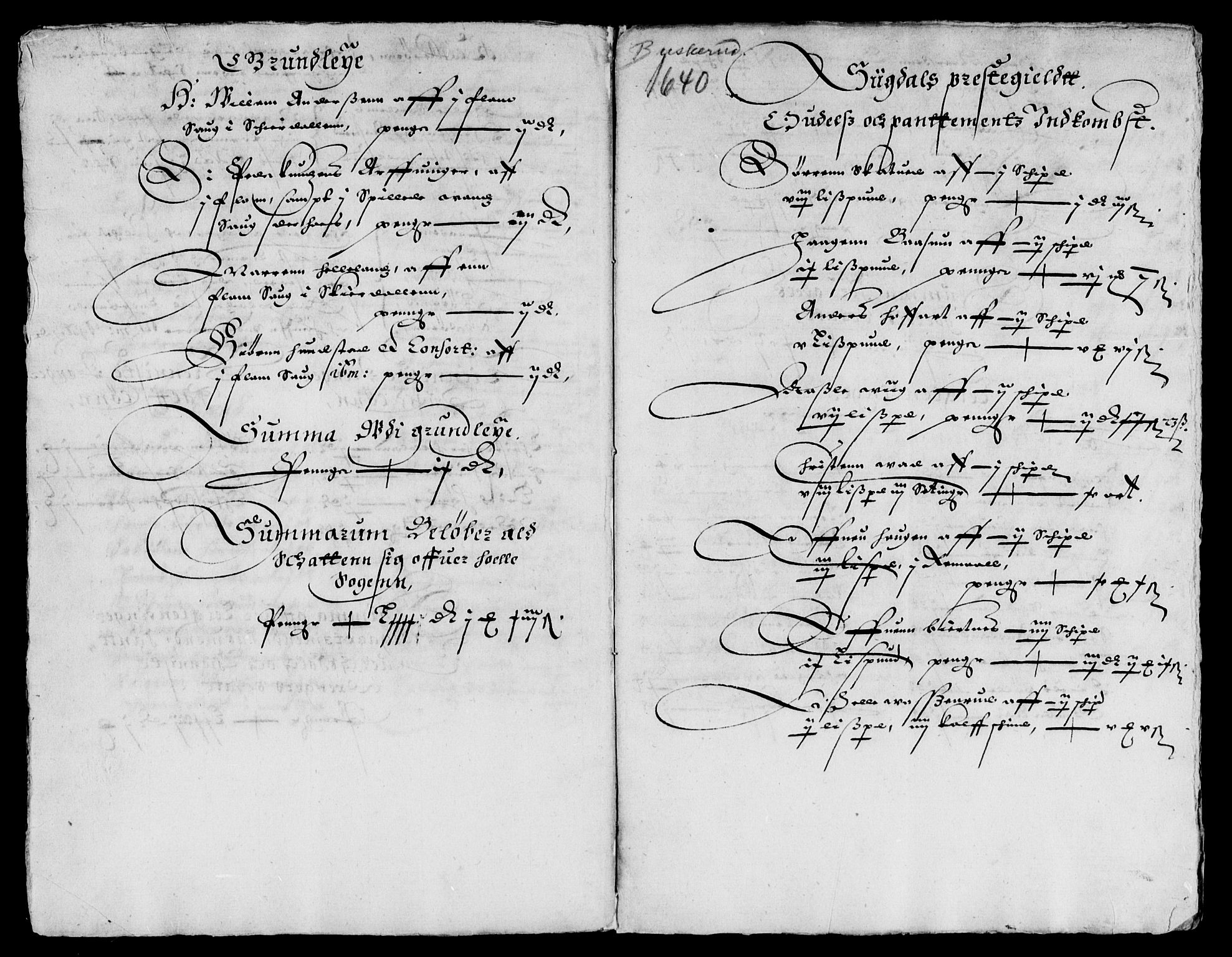 Rentekammeret inntil 1814, Reviderte regnskaper, Lensregnskaper, AV/RA-EA-5023/R/Rb/Rba/L0152: Akershus len, 1640