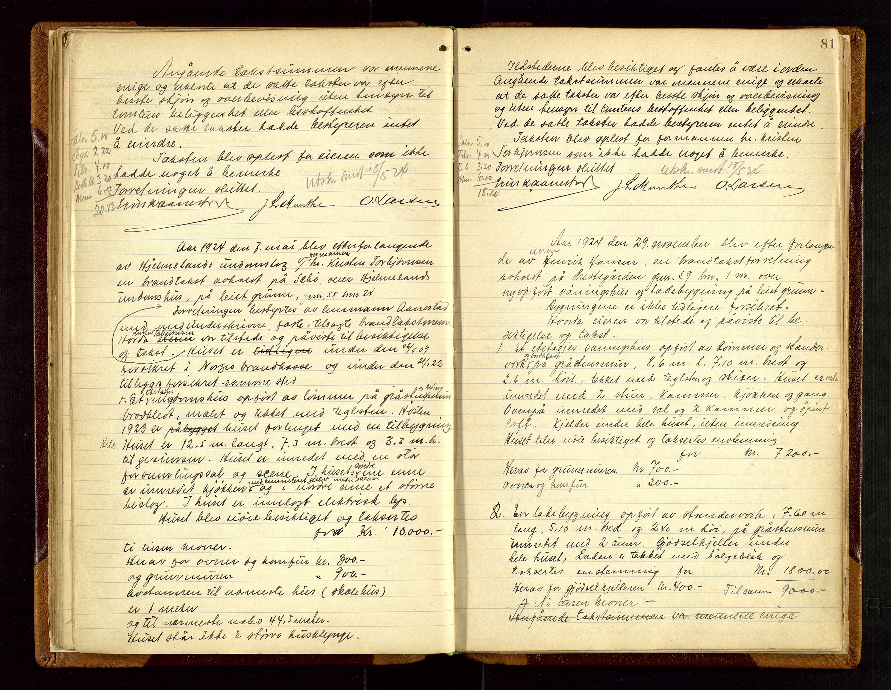 Hjelmeland lensmannskontor, AV/SAST-A-100439/Goa/L0002: Branntakstprotokoll, 1892-1943, s. 80b-81a