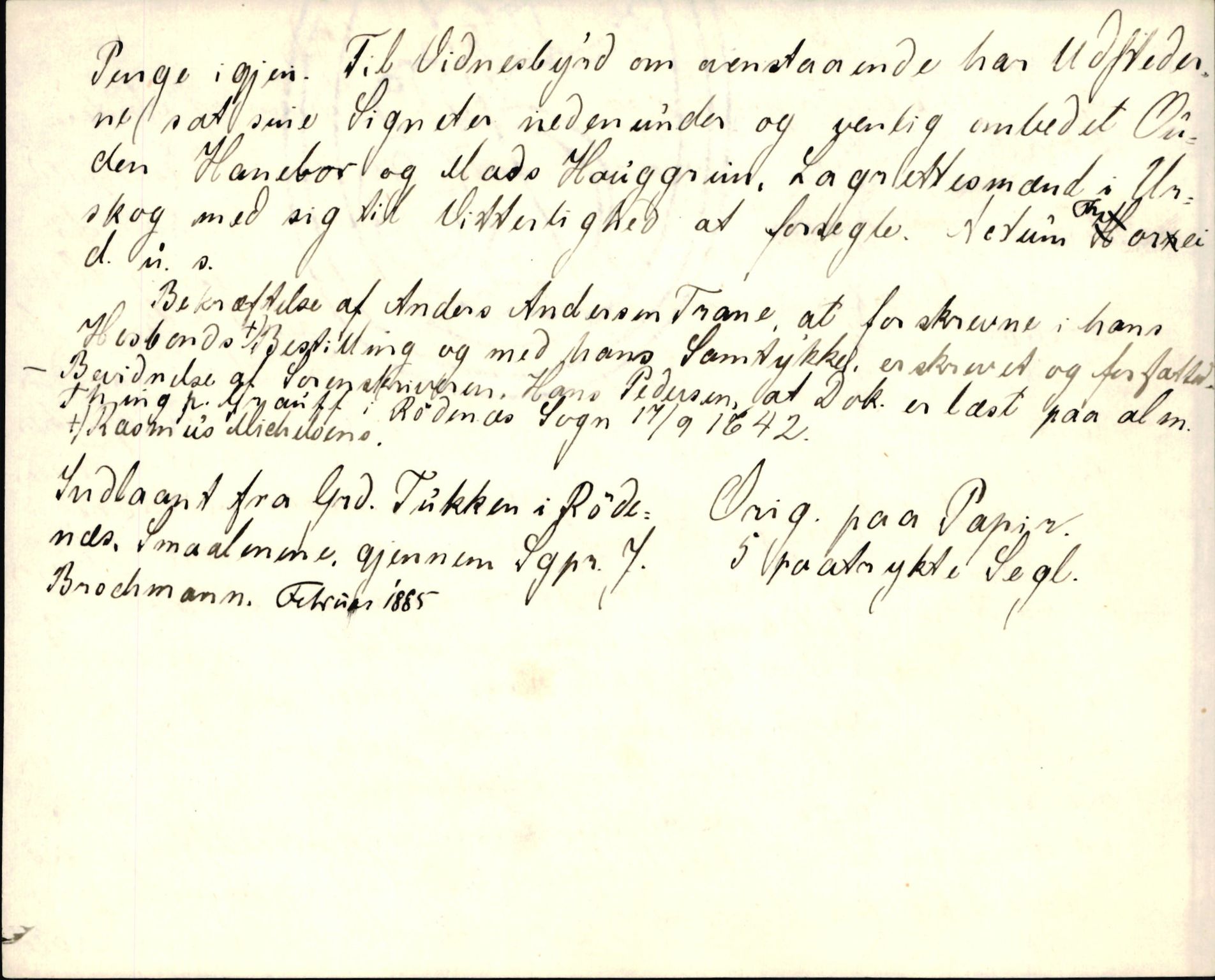 Riksarkivets diplomsamling, AV/RA-EA-5965/F35/F35d/L0003: Innlånte diplomer, seddelregister, 1621-1642, s. 746