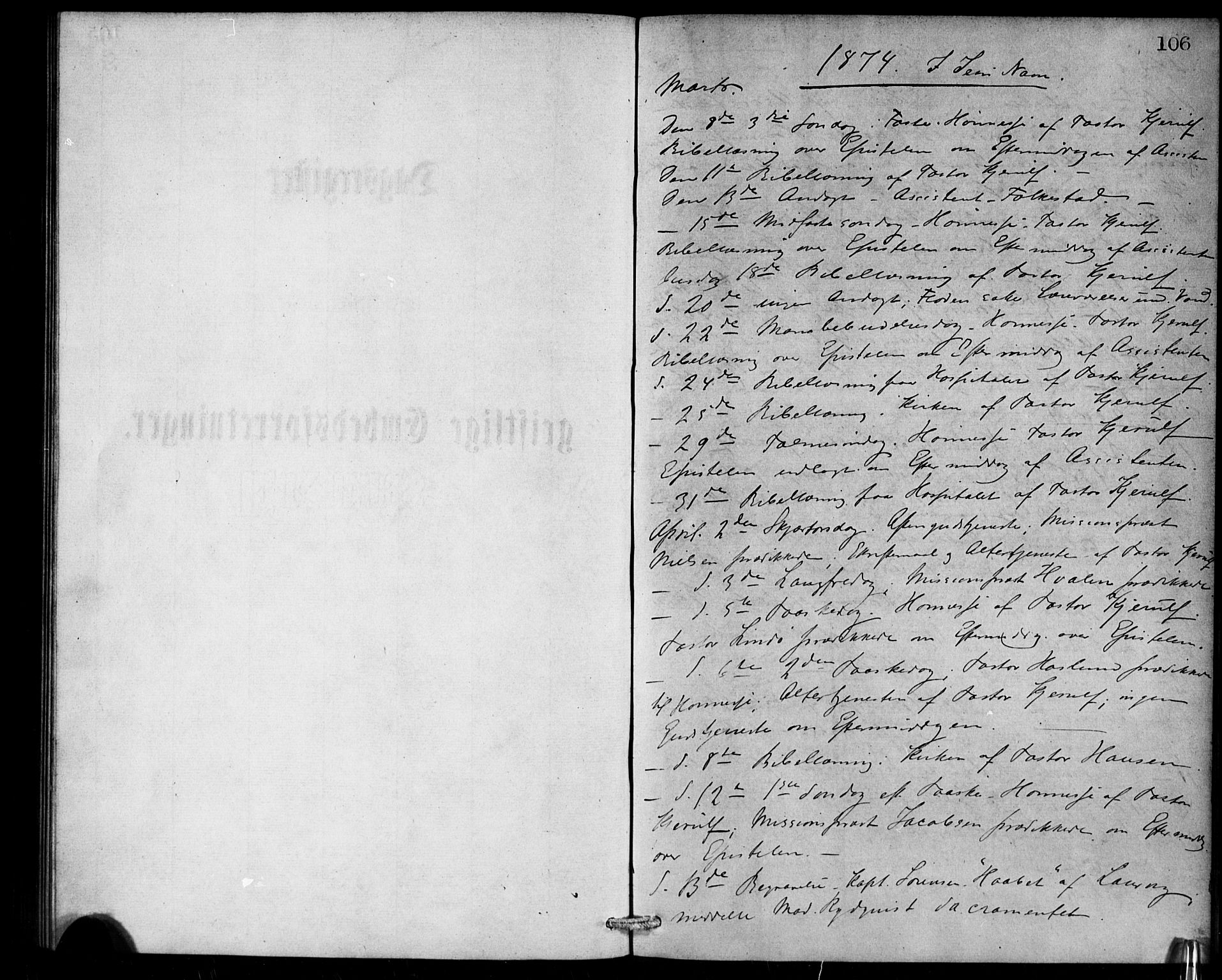 Den norske sjømannsmisjon i utlandet/London m/bistasjoner, AV/SAB-SAB/PA-0103/H/Ha/L0001: Ministerialbok nr. A 1, 1868-1887, s. 106