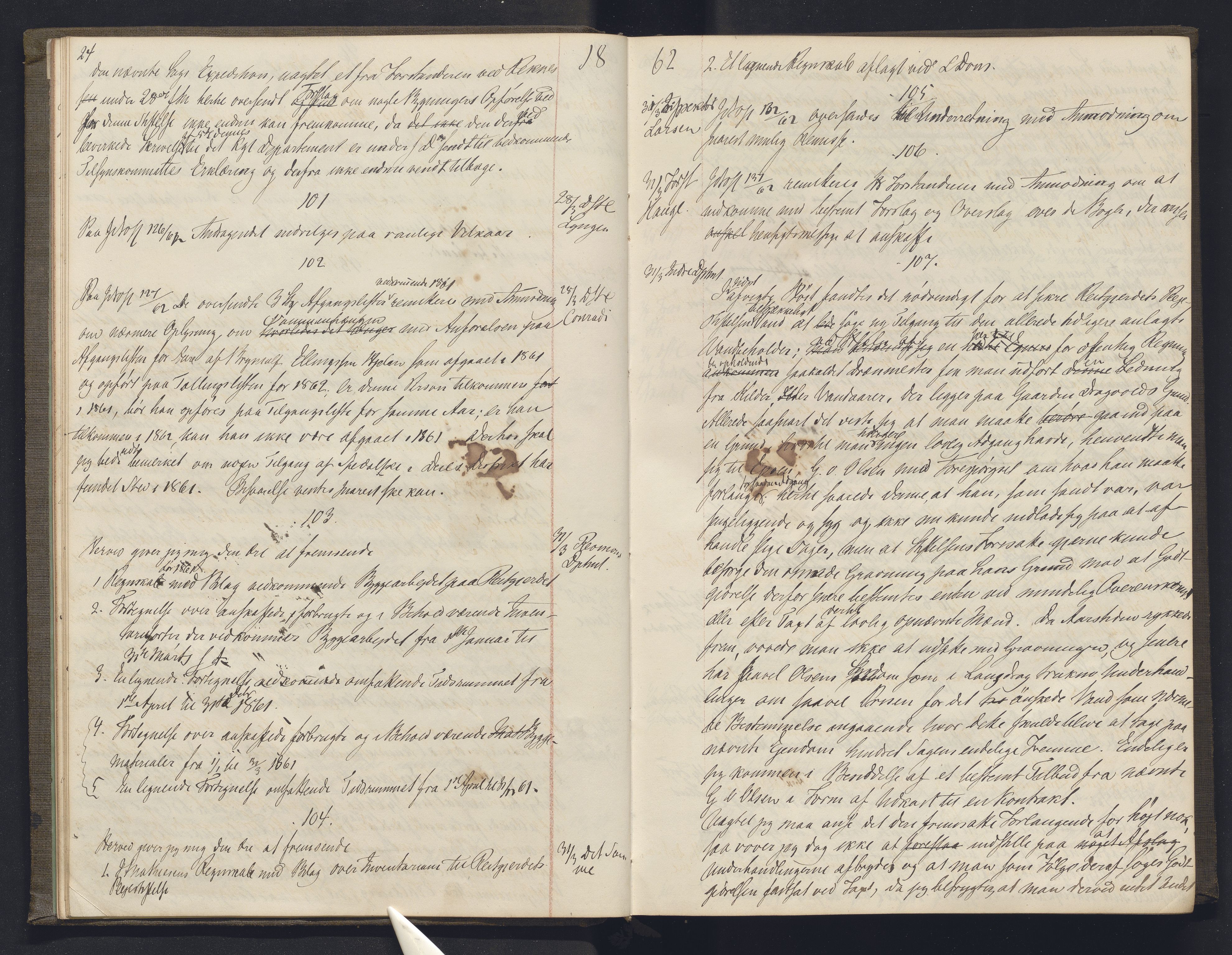 Lepraarkiver - Overlegen for den spedalske sykdom, AV/SAB-A-61001/B.b/L0003: Kopibok, 1862-1865, s. 24-25