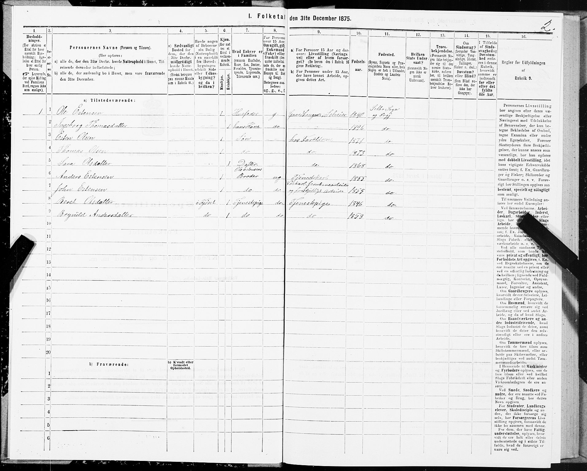 SAT, Folketelling 1875 for 1664P Selbu prestegjeld, 1875, s. 4002