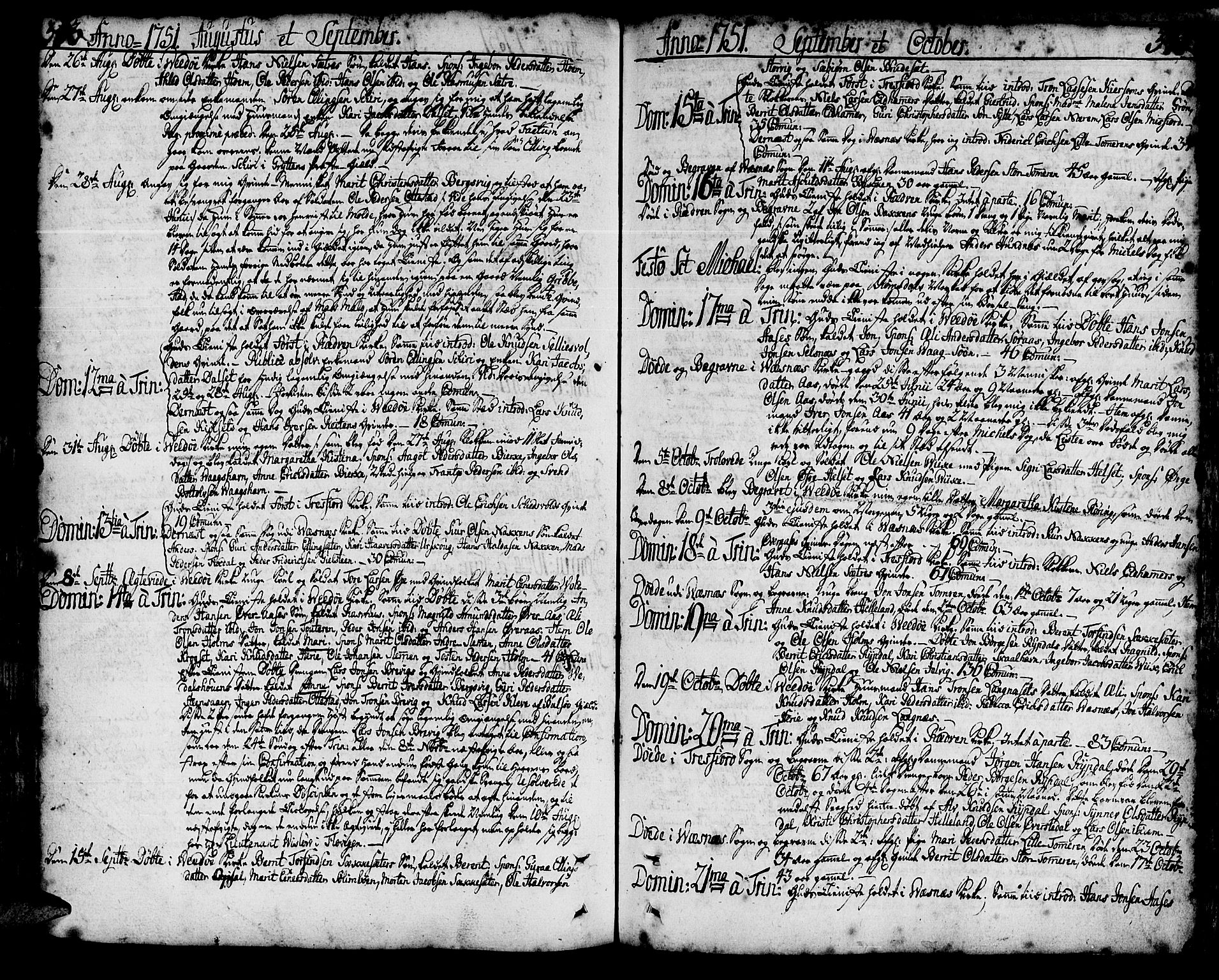 Ministerialprotokoller, klokkerbøker og fødselsregistre - Møre og Romsdal, AV/SAT-A-1454/547/L0599: Ministerialbok nr. 547A01, 1721-1764, s. 343-344