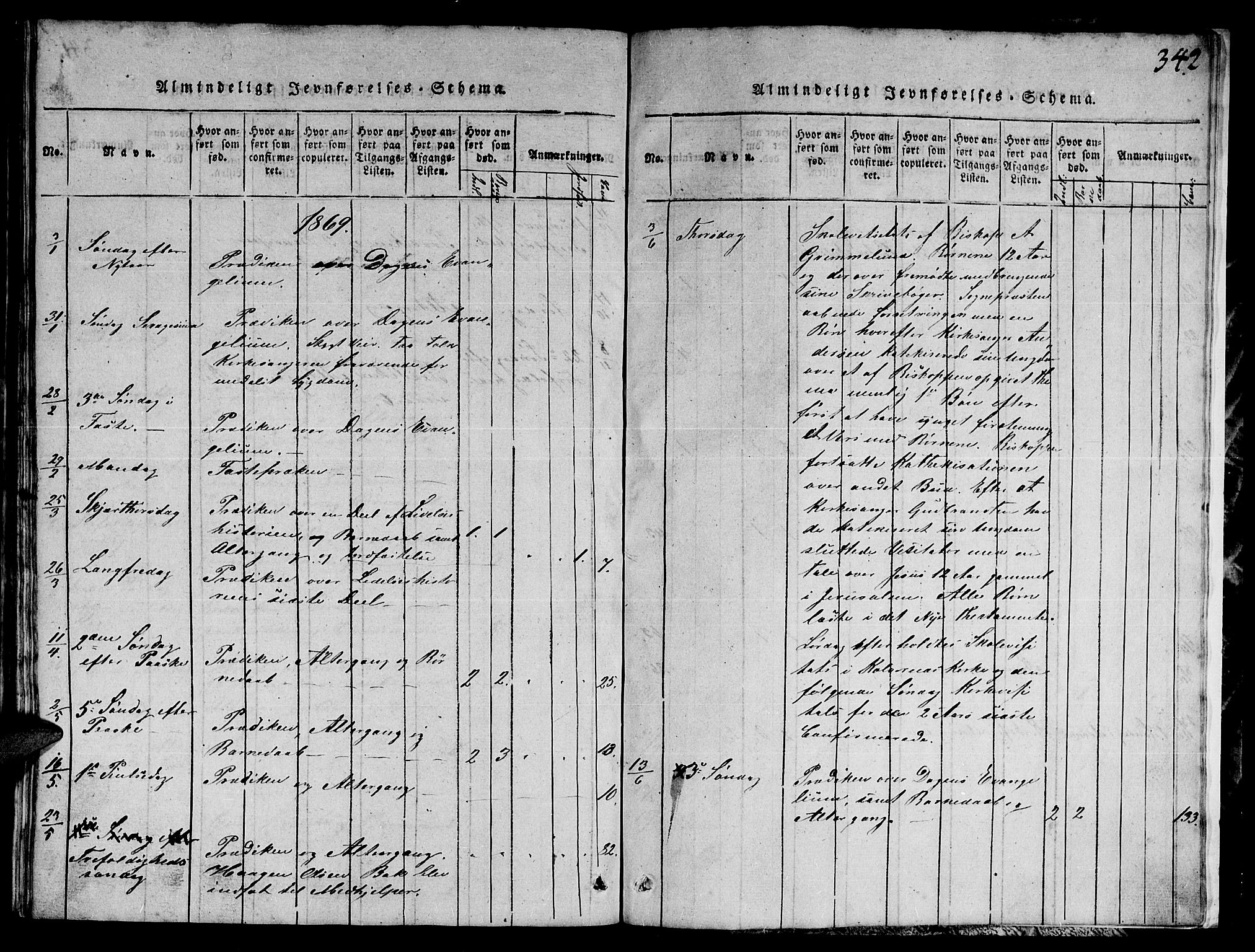 Ministerialprotokoller, klokkerbøker og fødselsregistre - Nord-Trøndelag, SAT/A-1458/780/L0648: Klokkerbok nr. 780C01 /1, 1815-1870, s. 342