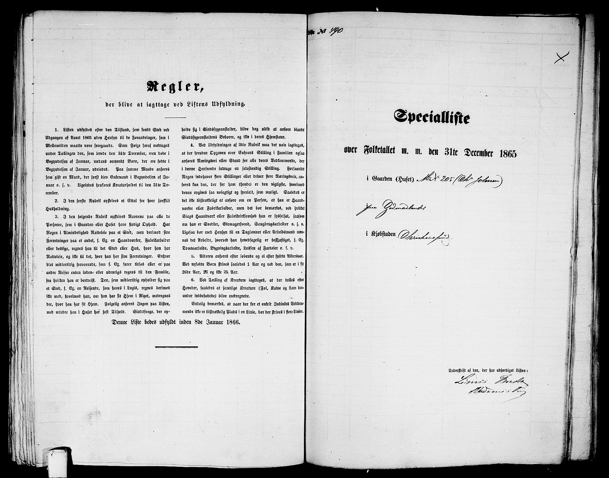 RA, Folketelling 1865 for 1503B Kristiansund prestegjeld, Kristiansund kjøpstad, 1865, s. 996