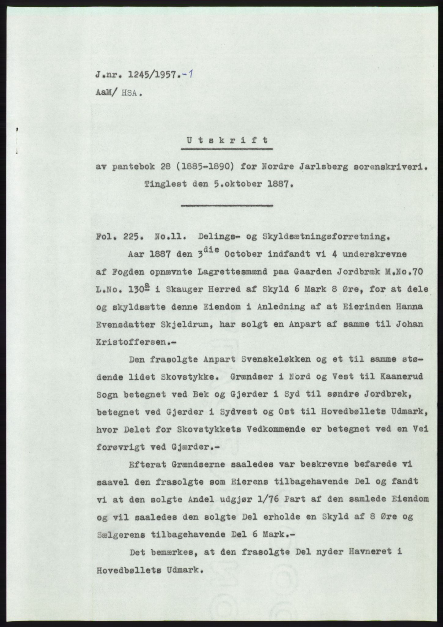 Statsarkivet i Kongsberg, SAKO/A-0001, 1957, s. 436