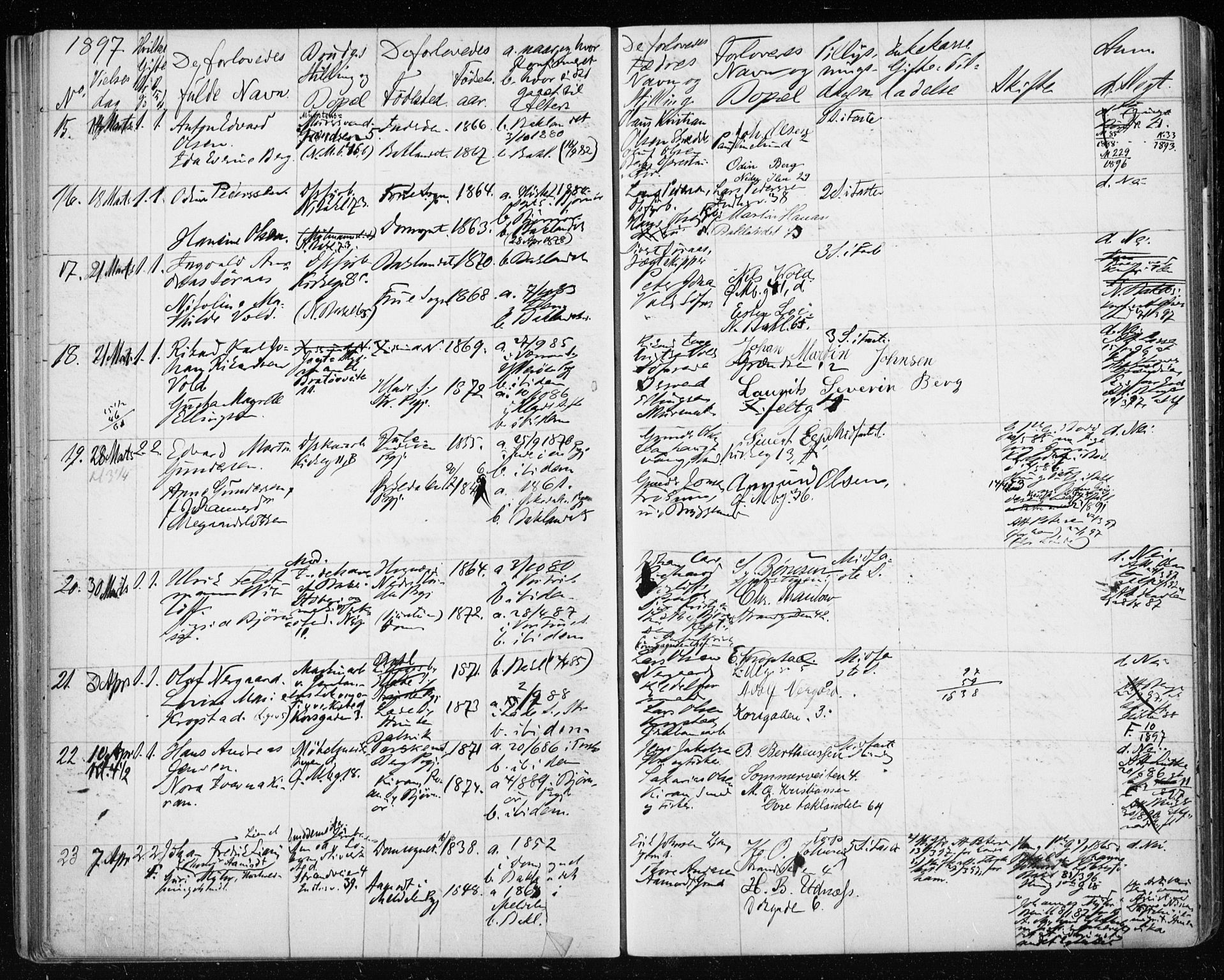 Ministerialprotokoller, klokkerbøker og fødselsregistre - Sør-Trøndelag, AV/SAT-A-1456/604/L0191: Ministerialbok nr. 604A12, 1892-1900