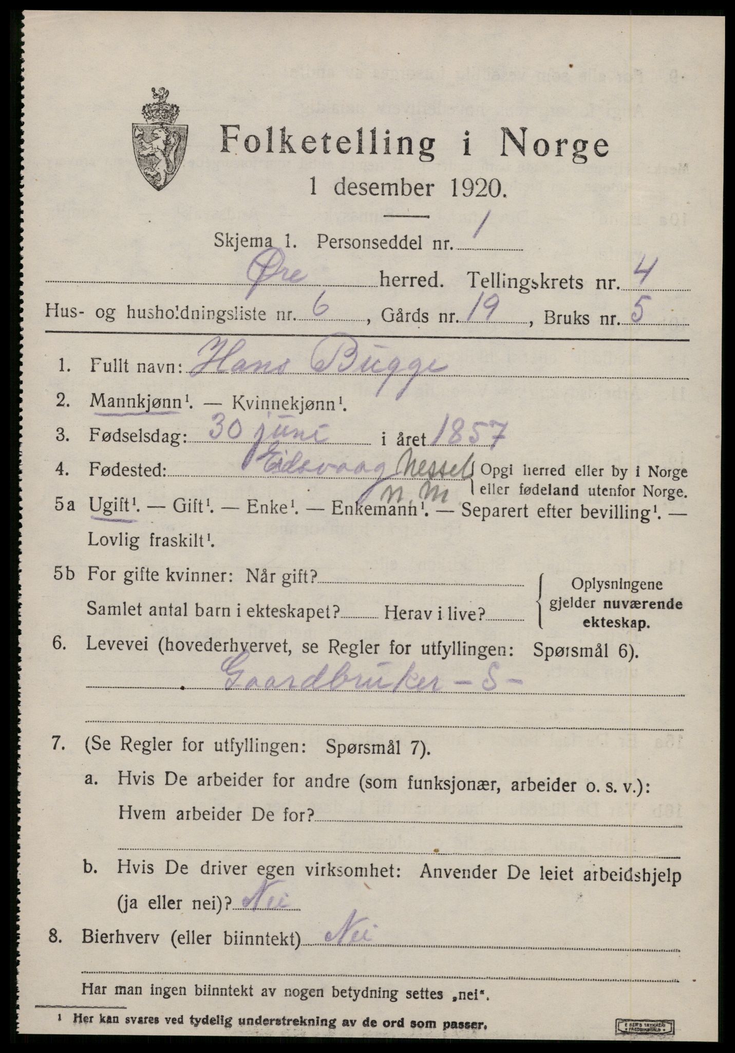 SAT, Folketelling 1920 for 1558 Øre herred, 1920, s. 2101