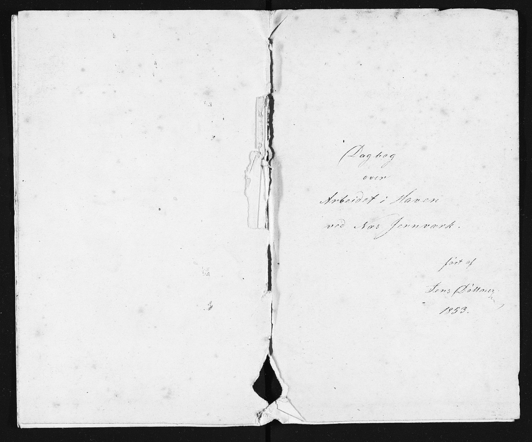 Familien Aalls privatarkiv , NESJ/NJM-005/E-00003/L0001/0003/0001: Dag- og notatbøker / Dølner dagbokpakke 001, 1853