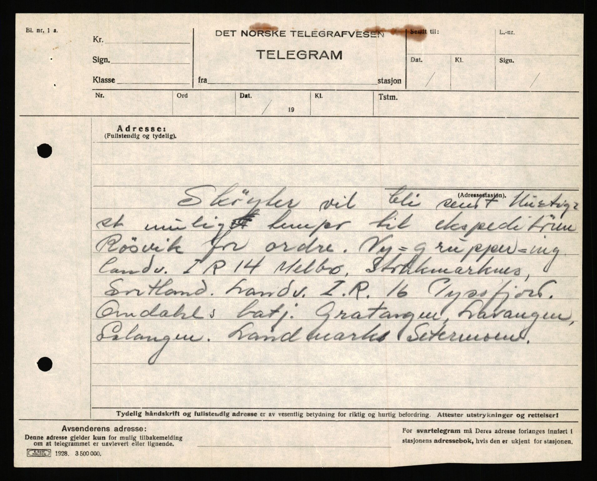 Forsvaret, Forsvarets krigshistoriske avdeling, AV/RA-RAFA-2017/Y/Ya/L0031: II-C-11-51 - Hærens overkommando, 1940, s. 718