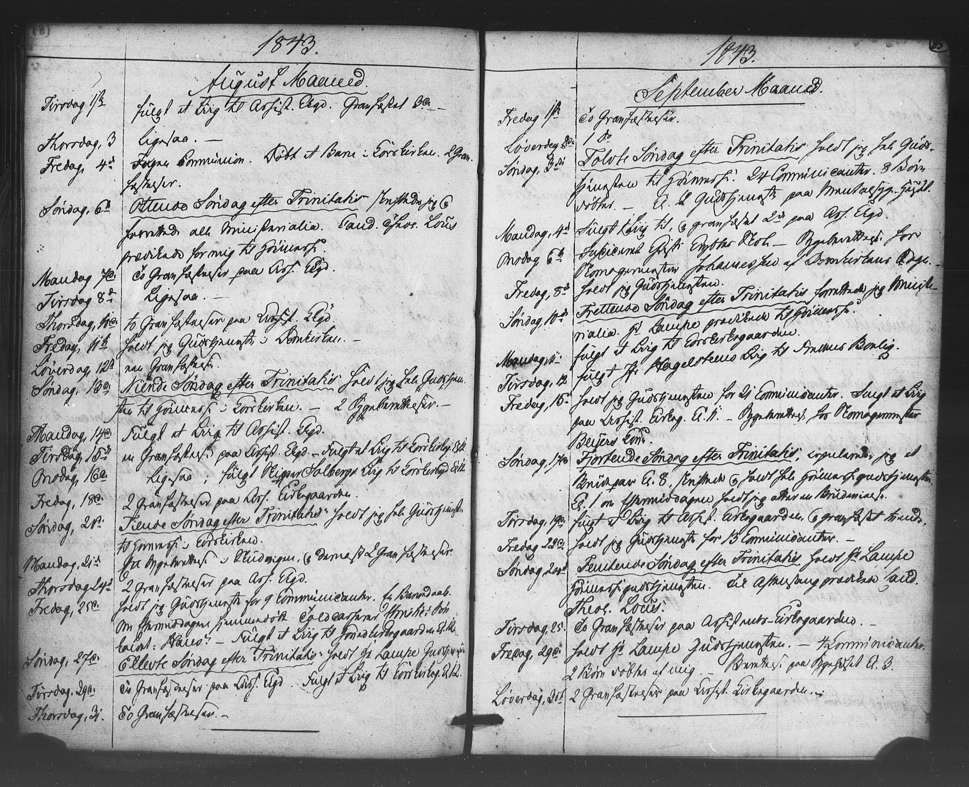 Korskirken sokneprestembete, AV/SAB-A-76101/H/Haa/L0066: Residerende kapellans bok nr. A 1, 1826-1843, s. 85