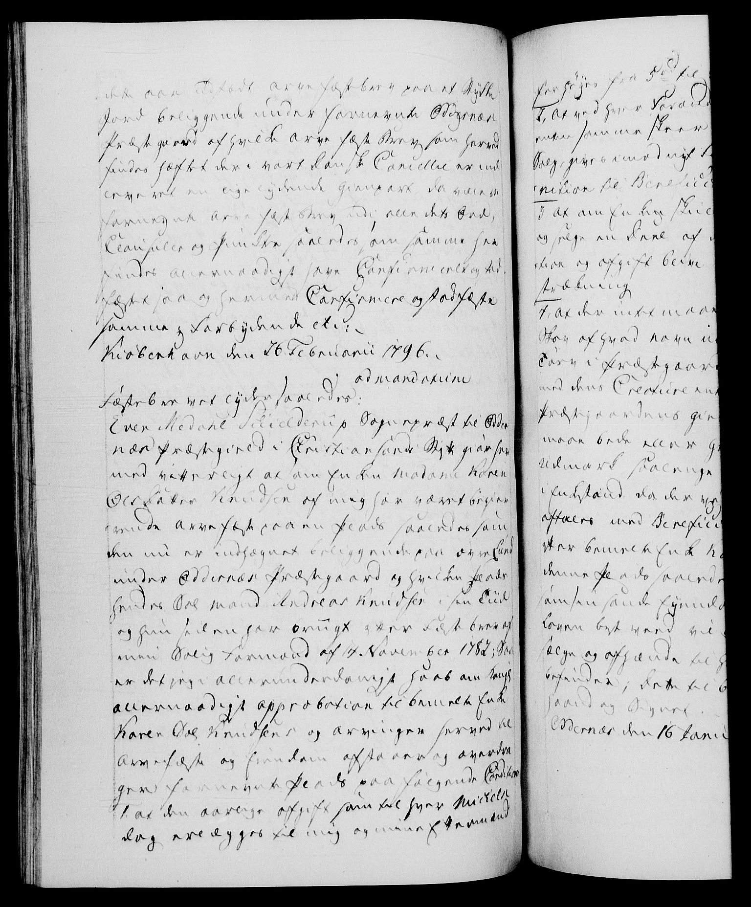 Danske Kanselli 1572-1799, RA/EA-3023/F/Fc/Fca/Fcaa/L0056: Norske registre, 1795-1796, s. 597b