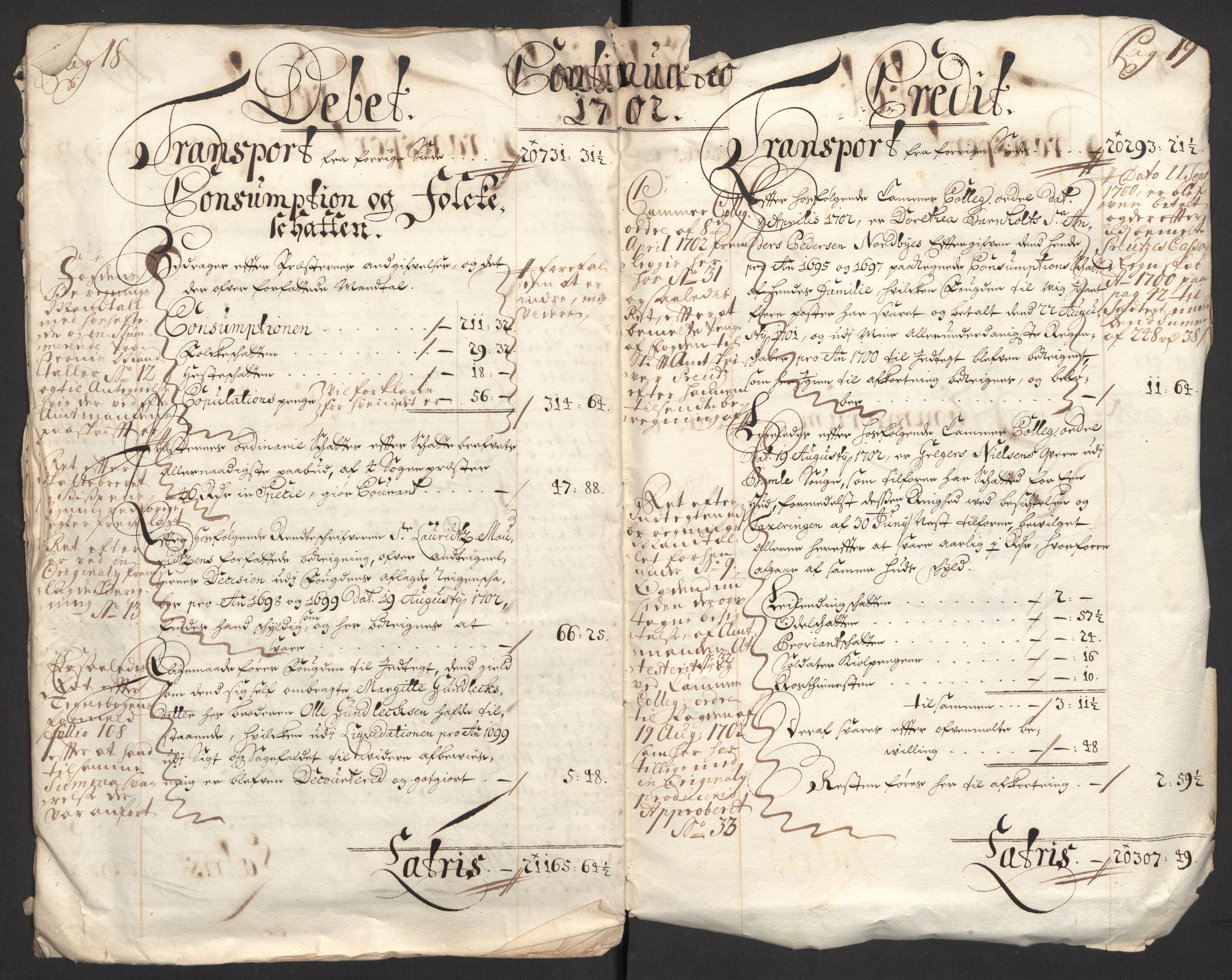 Rentekammeret inntil 1814, Reviderte regnskaper, Fogderegnskap, AV/RA-EA-4092/R36/L2106: Fogderegnskap Øvre og Nedre Telemark og Bamble, 1702, s. 12