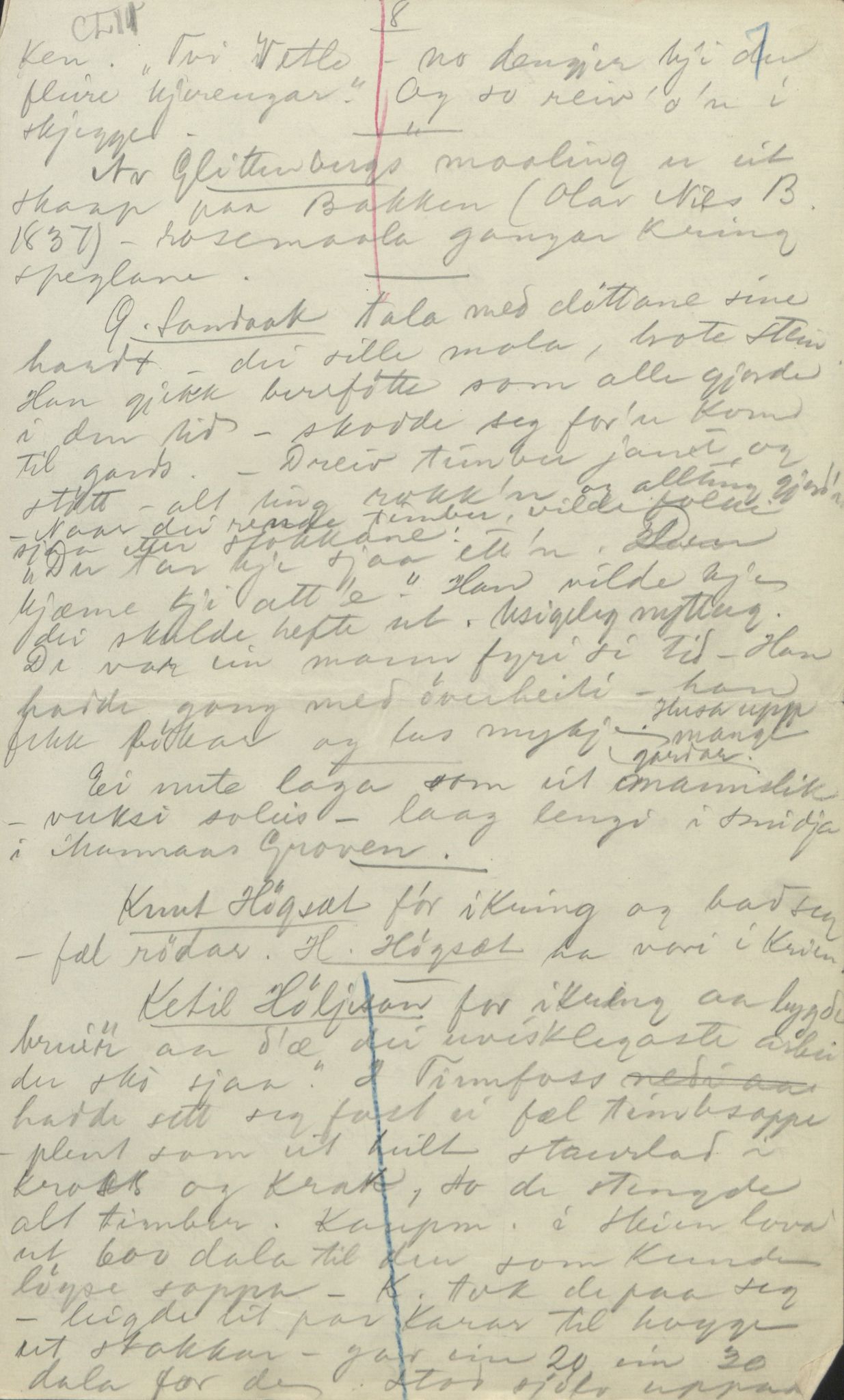 Rikard Berge, TEMU/TGM-A-1003/F/L0004/0049: 101-159 / 152 Om bygdefolk. Stev om jente. Blodstemming, 1904-1906, s. 7